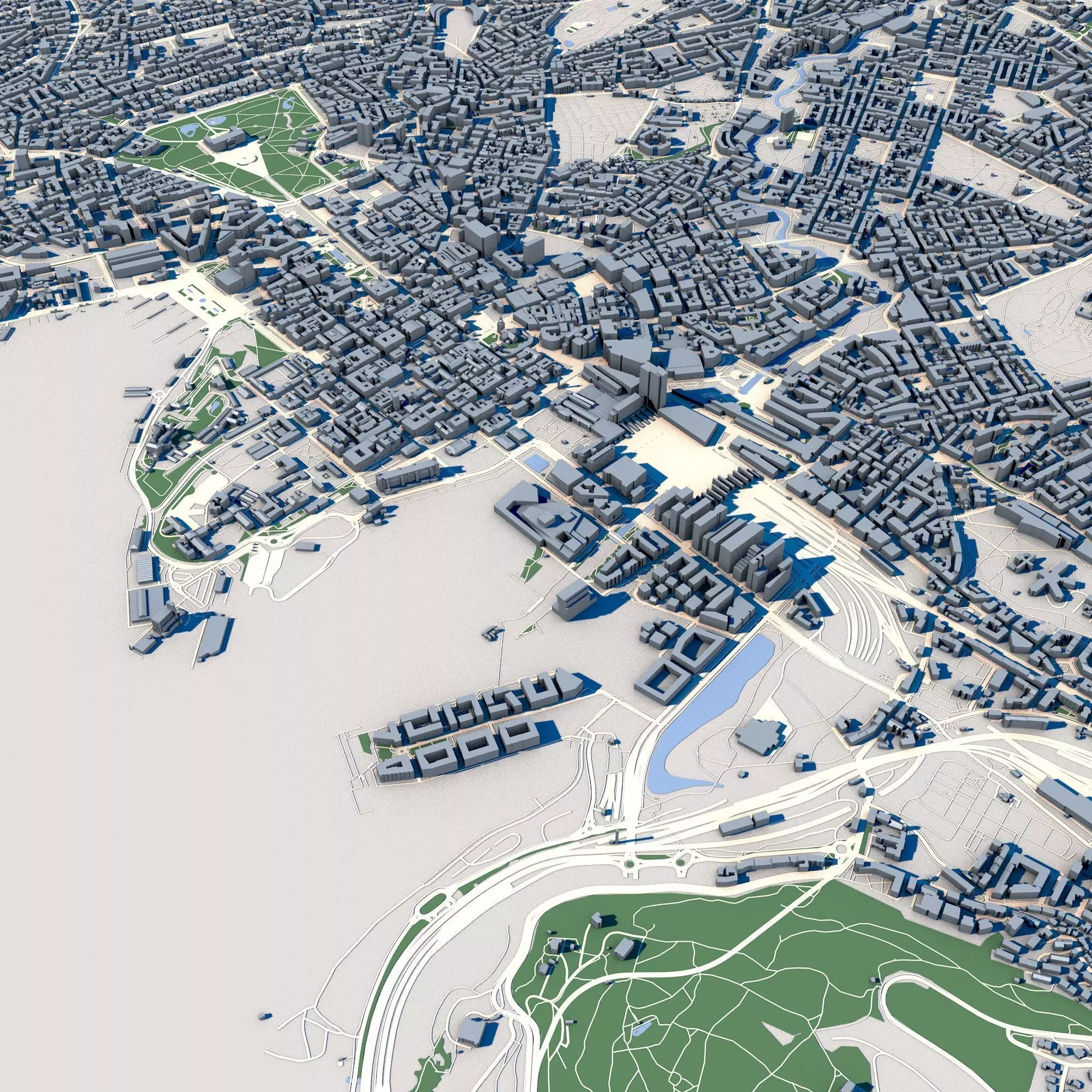 Cityscape Oslo Norway 3D model_0