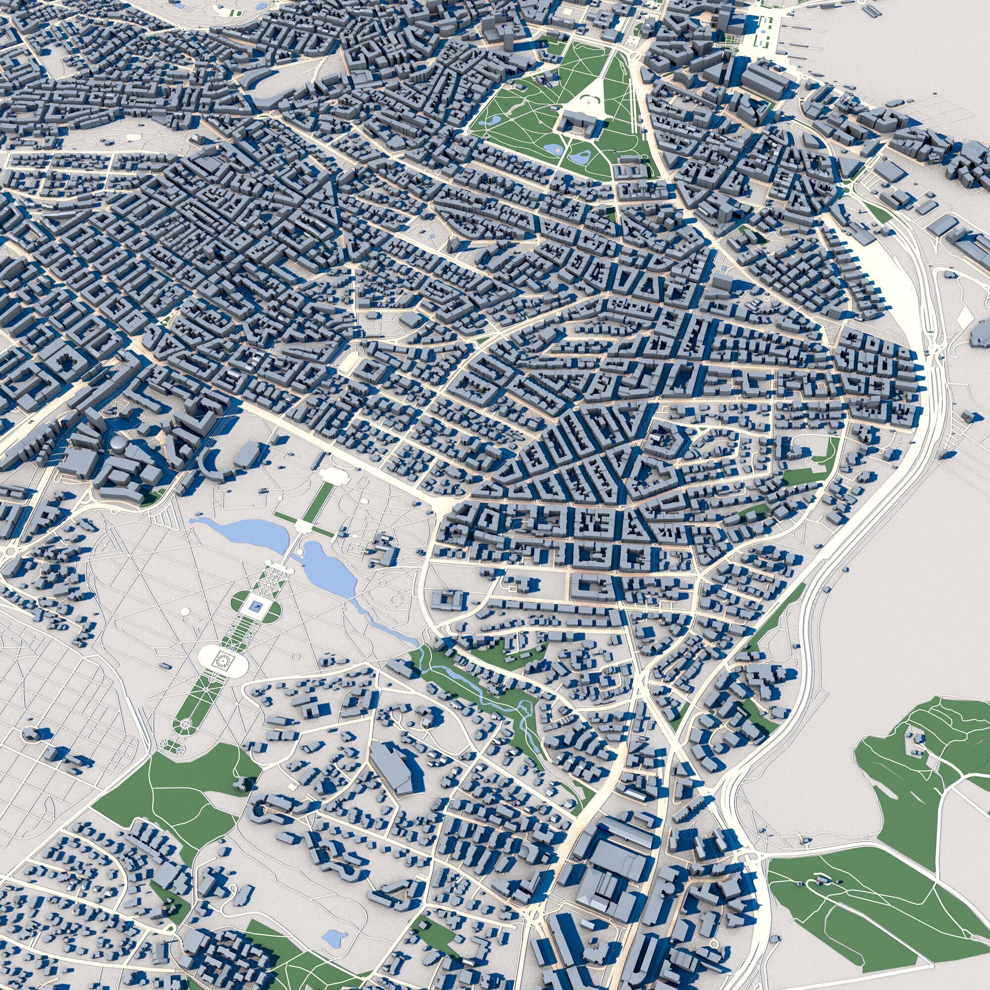 Cityscape Oslo Norway 3D model_6