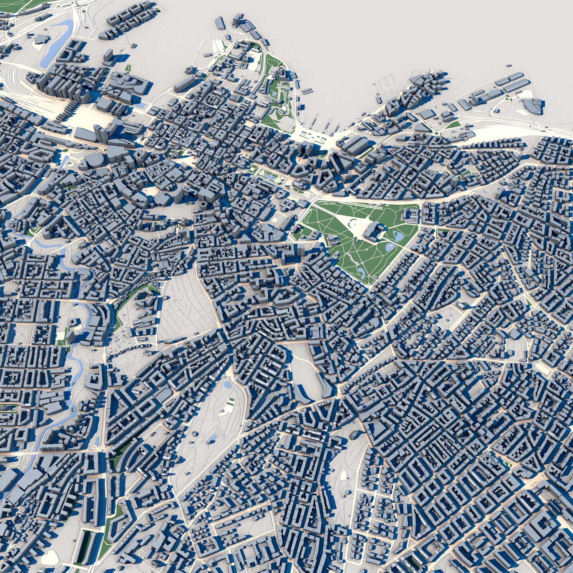Cityscape Oslo Norway 3D model_7