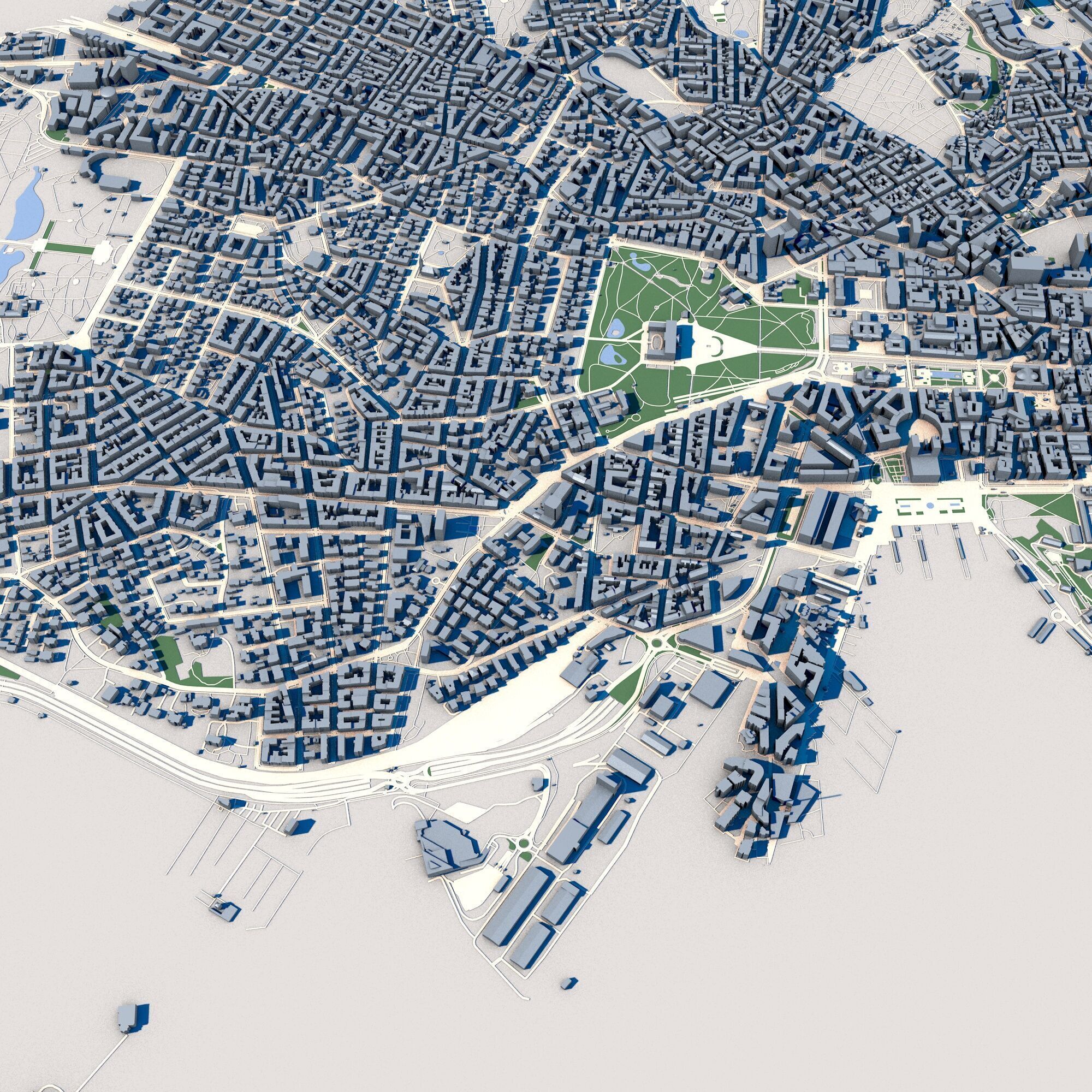 Cityscape Oslo Norway 3D model_5