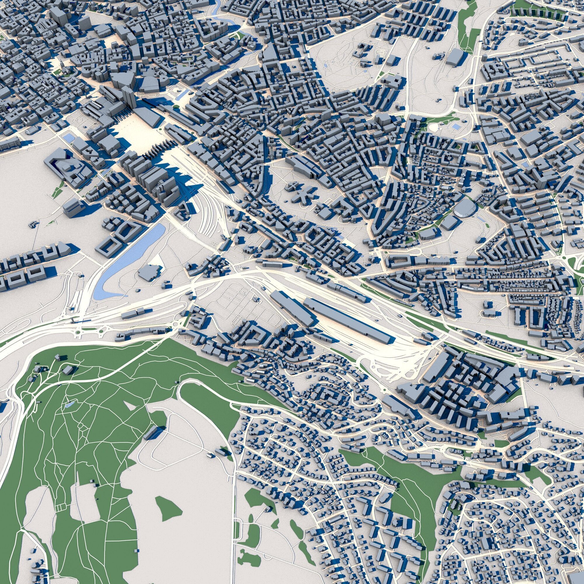 Cityscape Oslo Norway 3D model_2