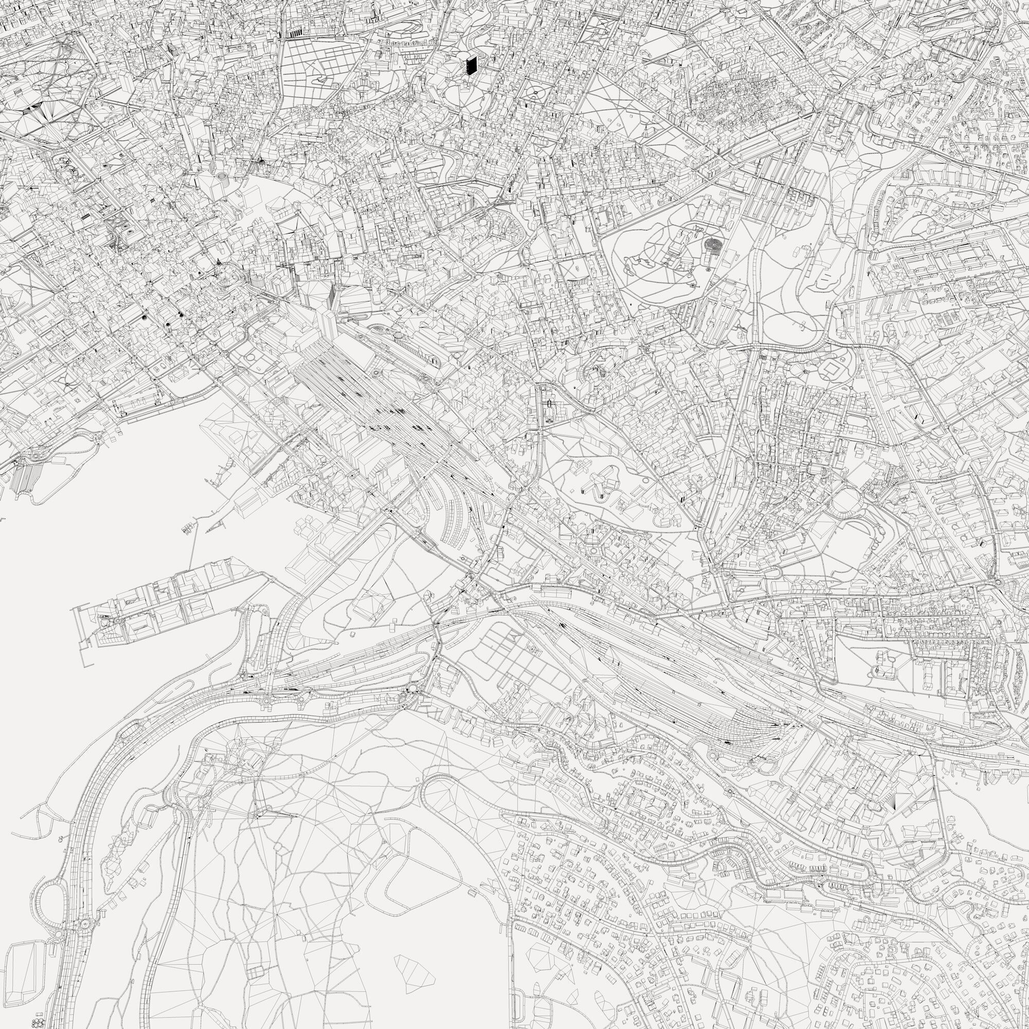 Cityscape Oslo Norway 3D model_9