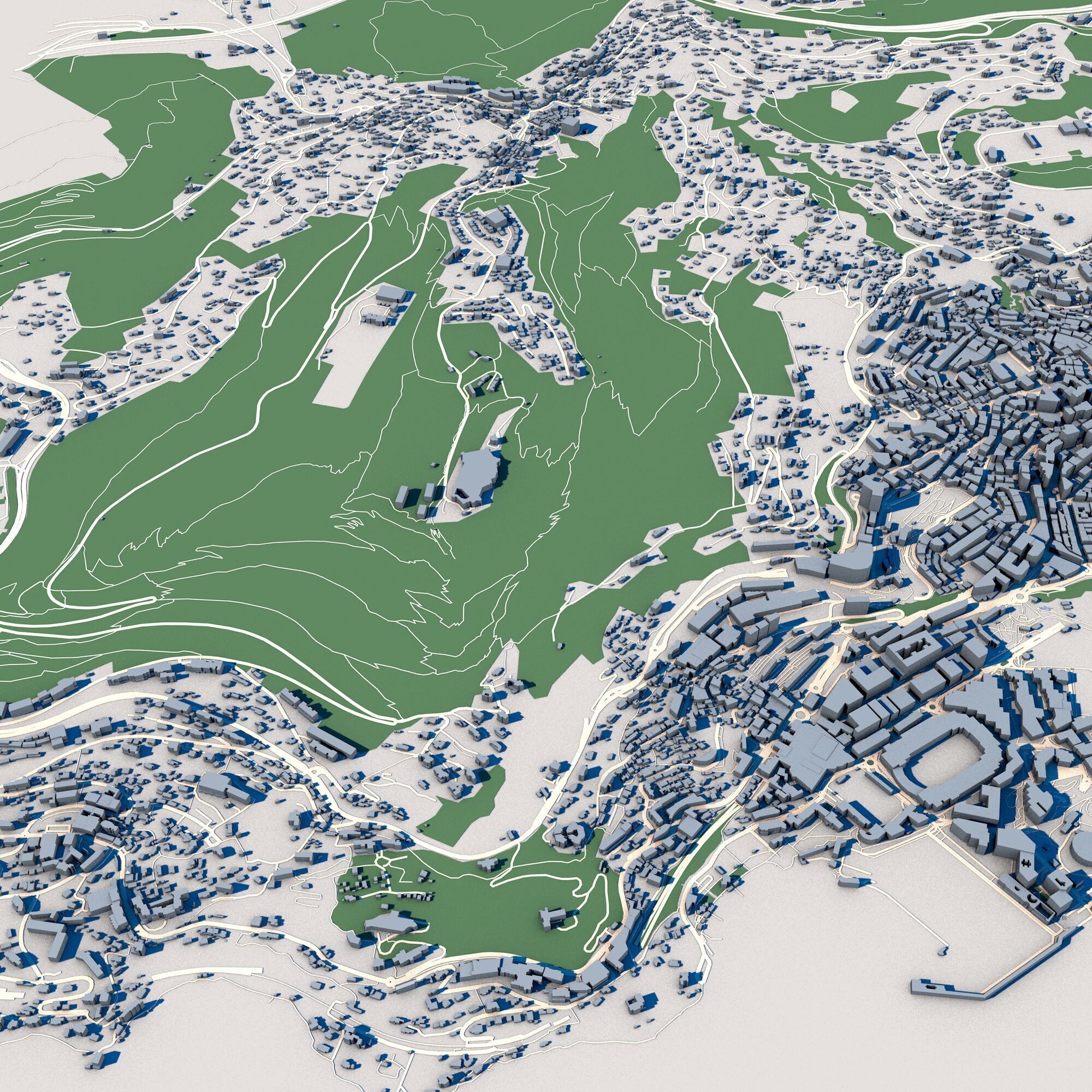 Cityscape Monte Carlo Monaco 3D model_4
