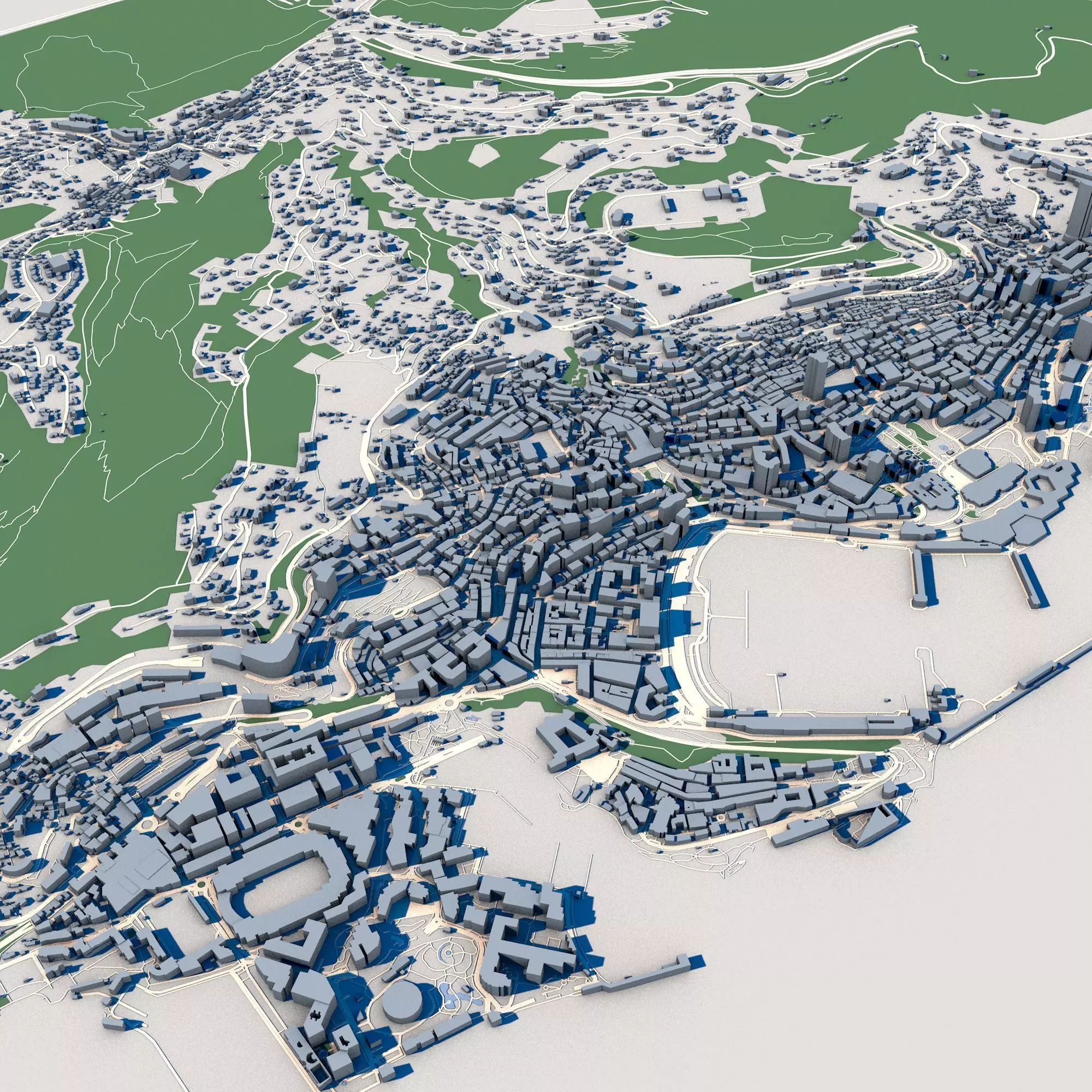 Cityscape Monte Carlo Monaco 3D model_0