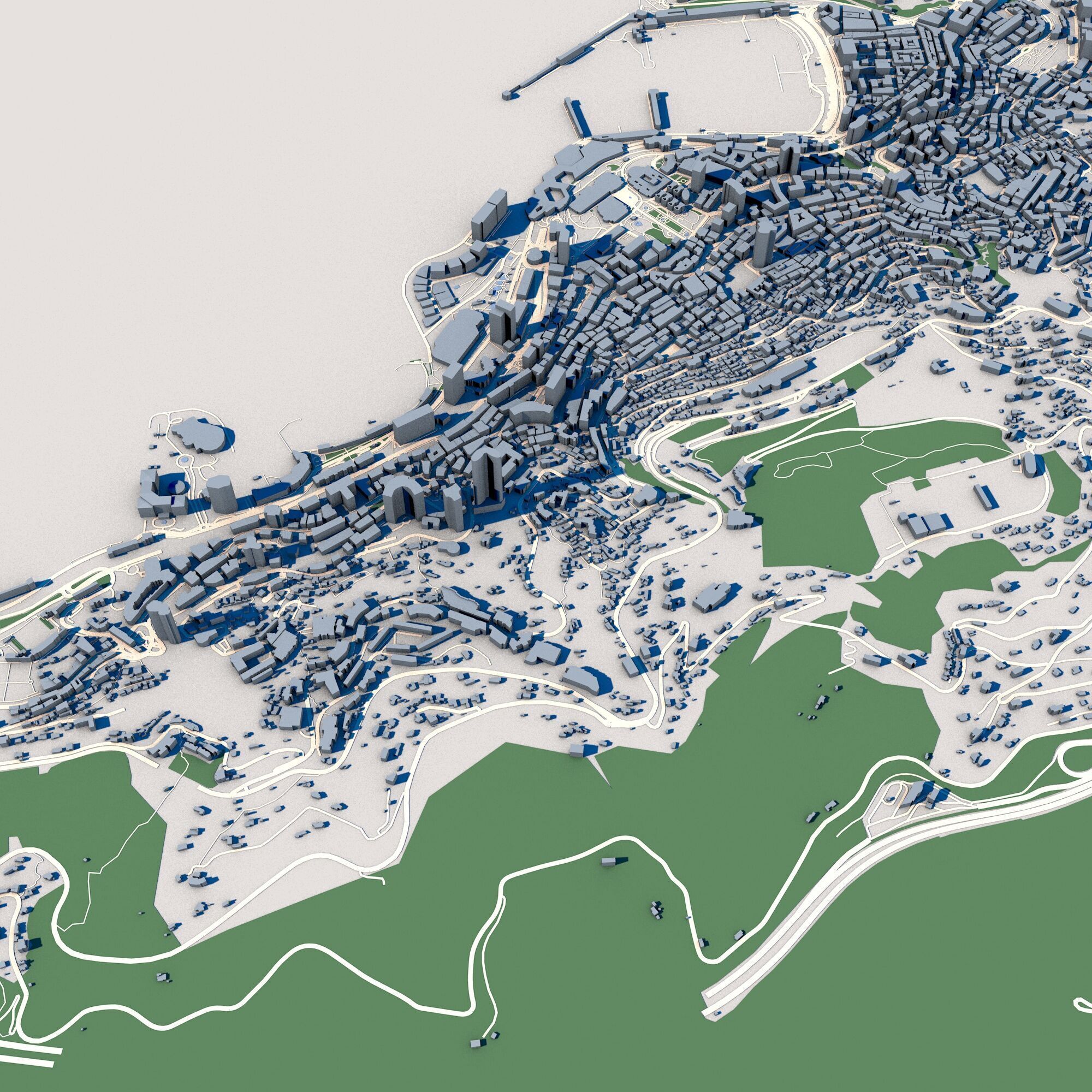 Cityscape Monte Carlo Monaco 3D model_7