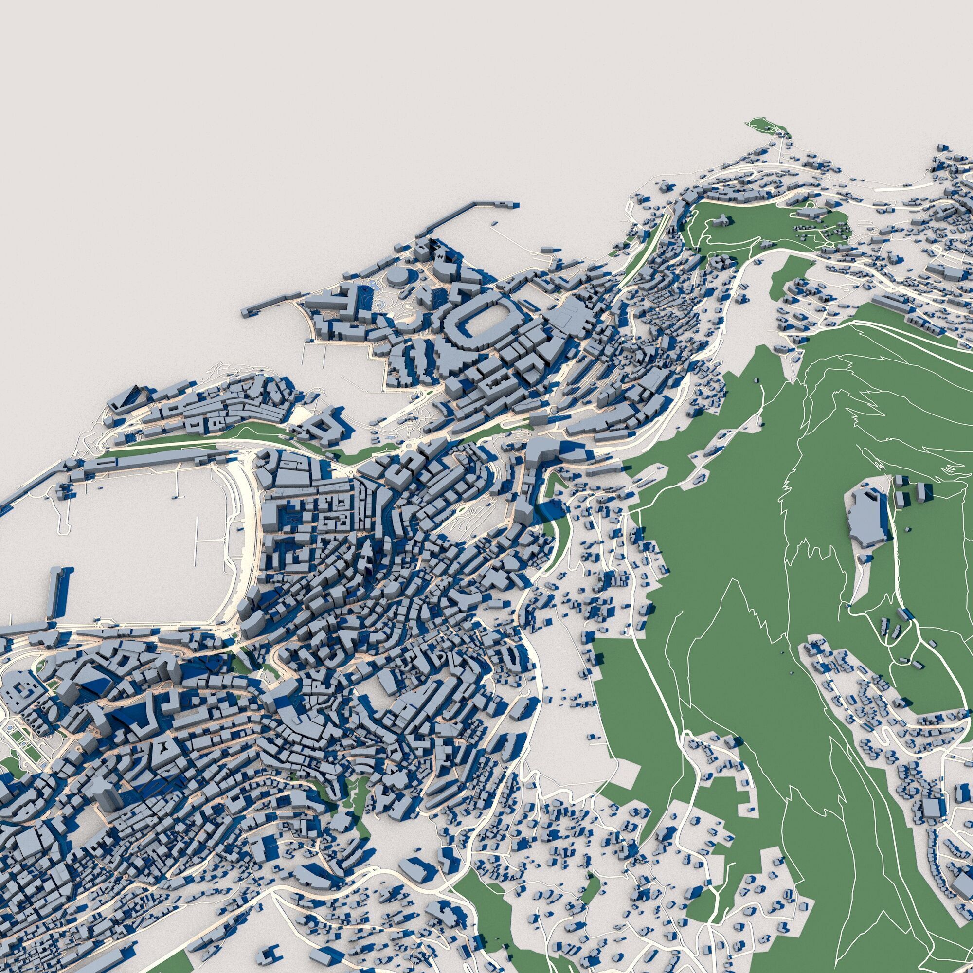 Cityscape Monte Carlo Monaco 3D model_8