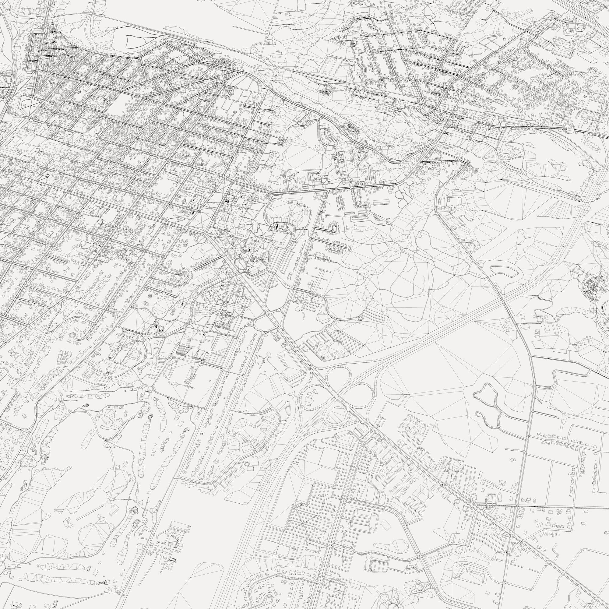 Cityscape Burlington Vermont USA 3D model_9