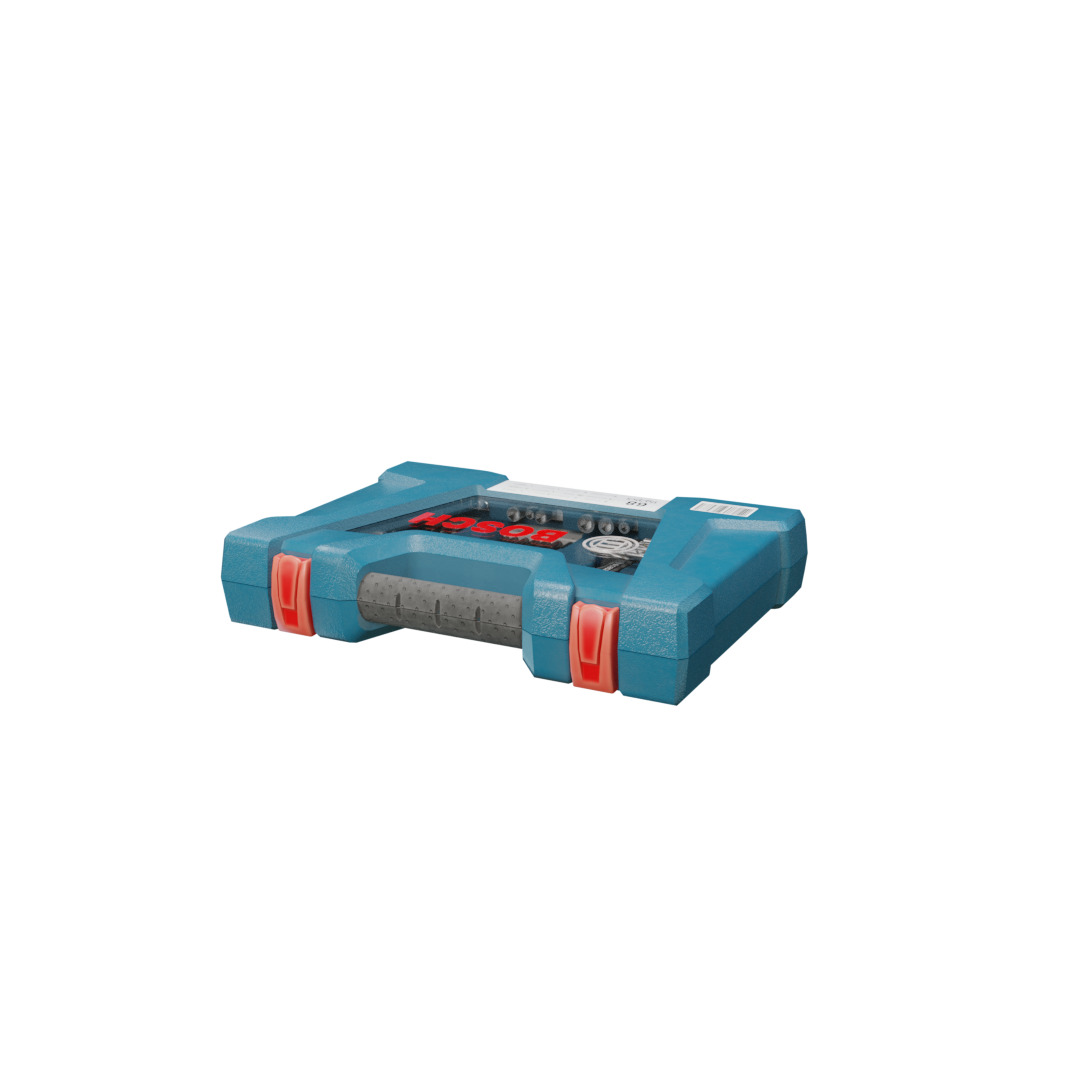 Realistic Bosch Drill Bit Set Drill with PBR Texture Low-poly 3D model_1