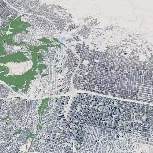 Cityscape Altadena Los Angeles County California United States 3D model