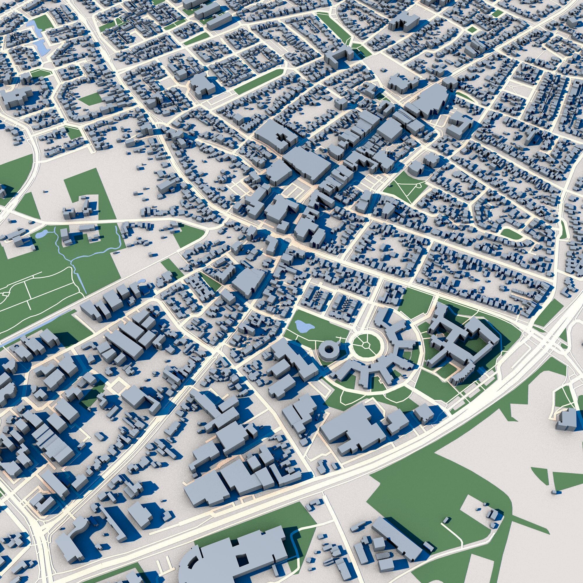 Bladel City Netherlands 3D model_2