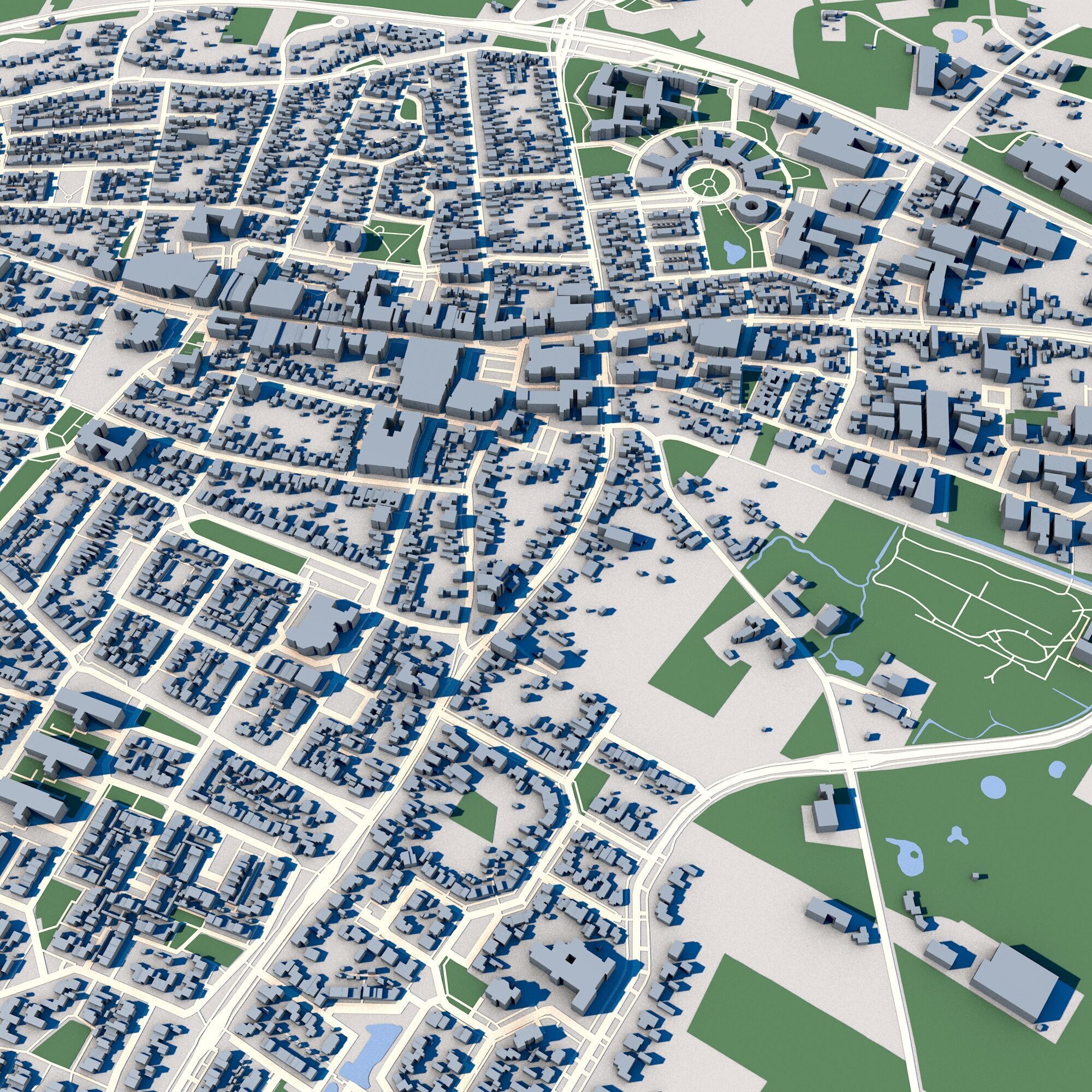 Bladel City Netherlands 3D model_4