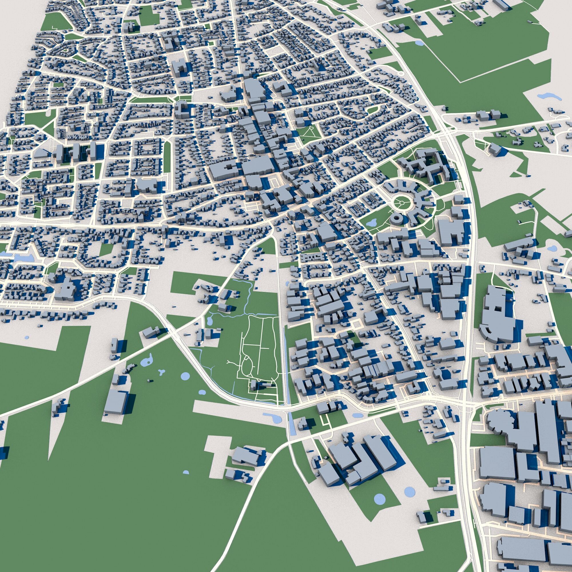 Bladel City Netherlands 3D model_3