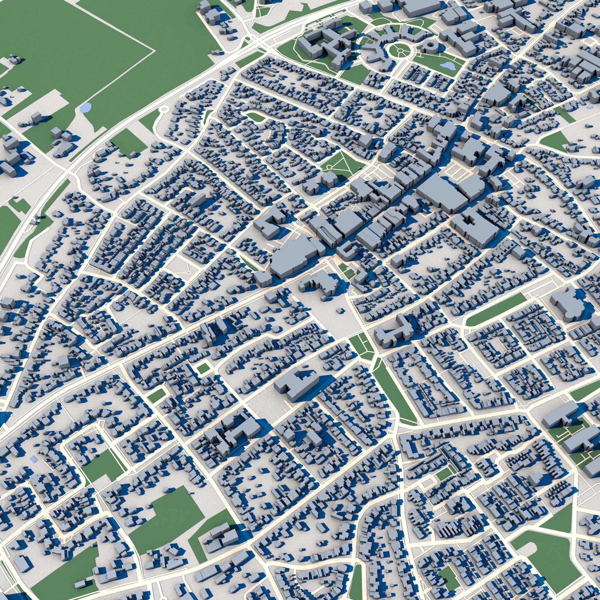 Bladel City Netherlands 3D model_5