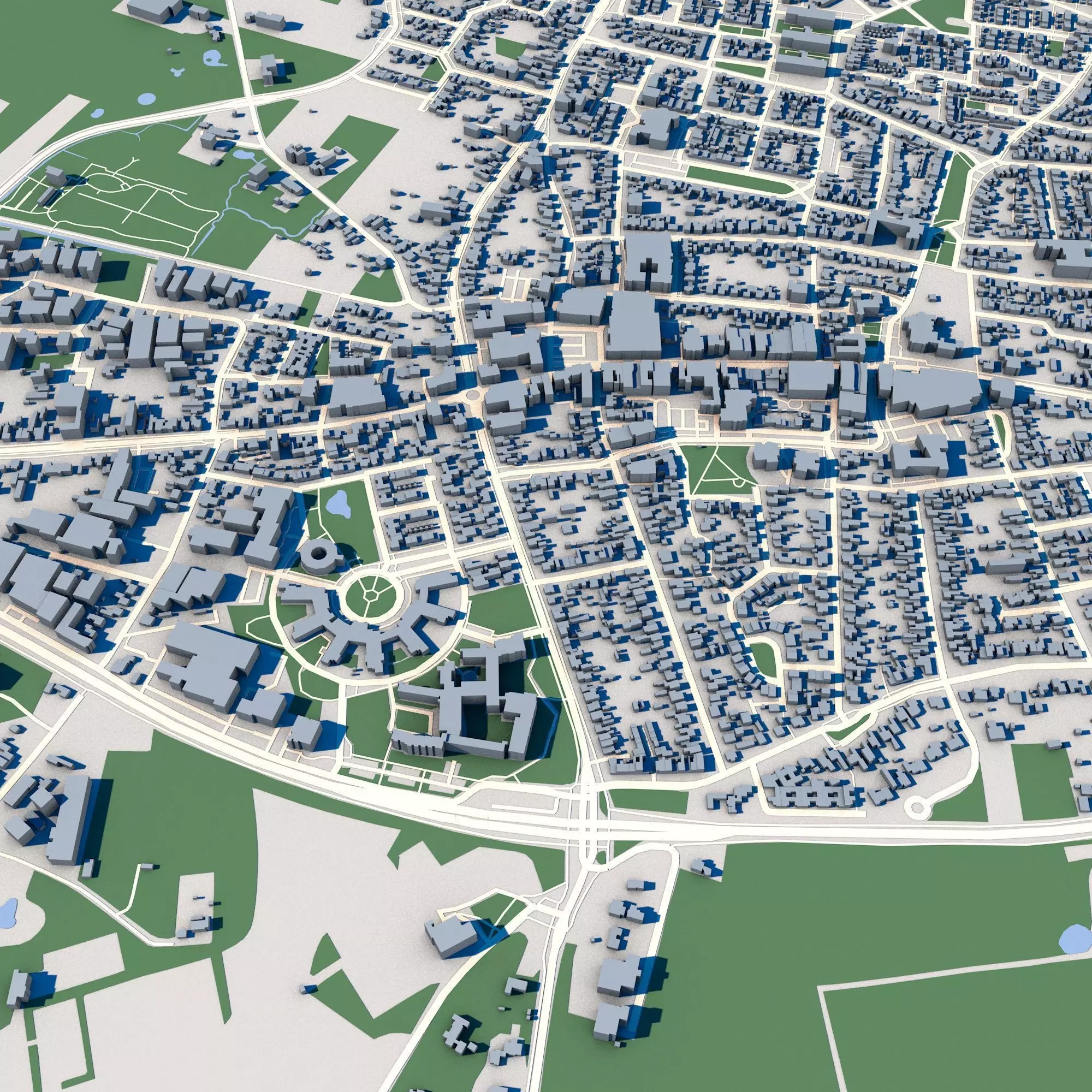 Bladel City Netherlands 3D model_0