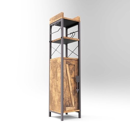 highly detailed cupboard 048 3D model