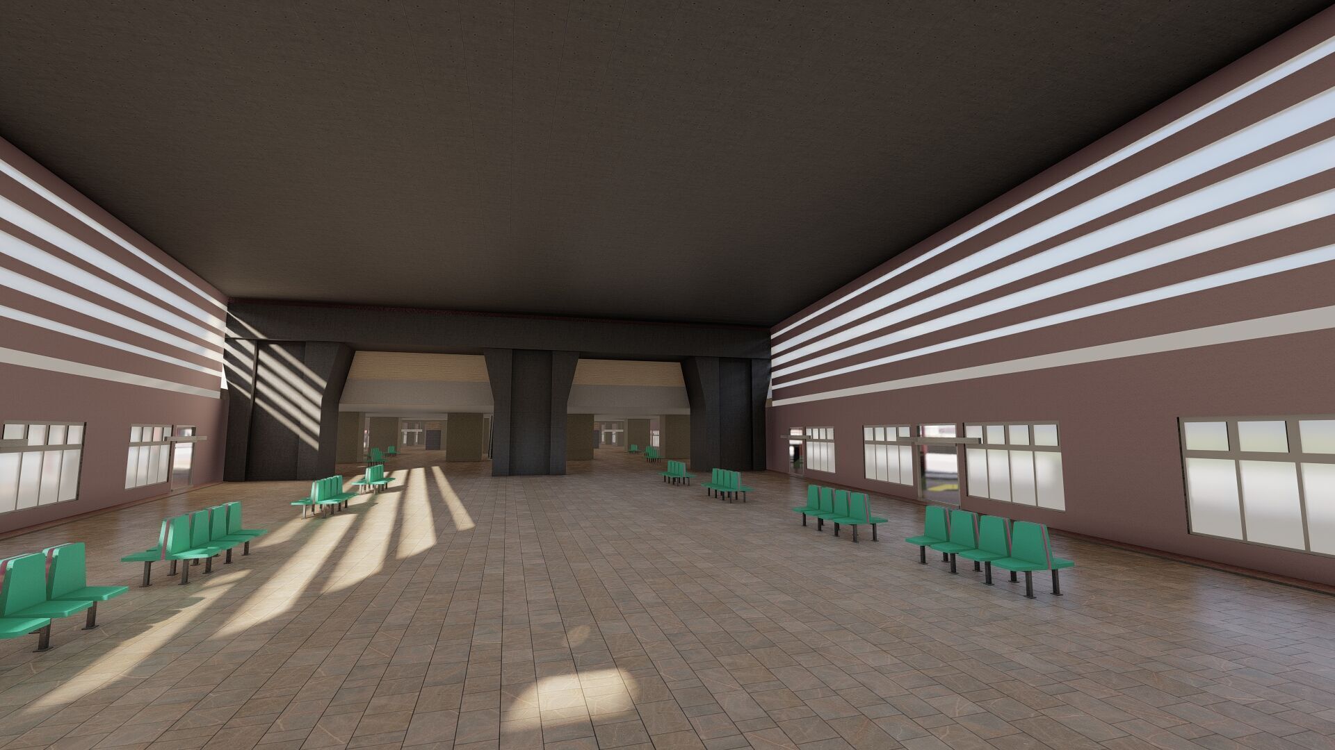 MULTILEVEL METRO STATION 3D model_44