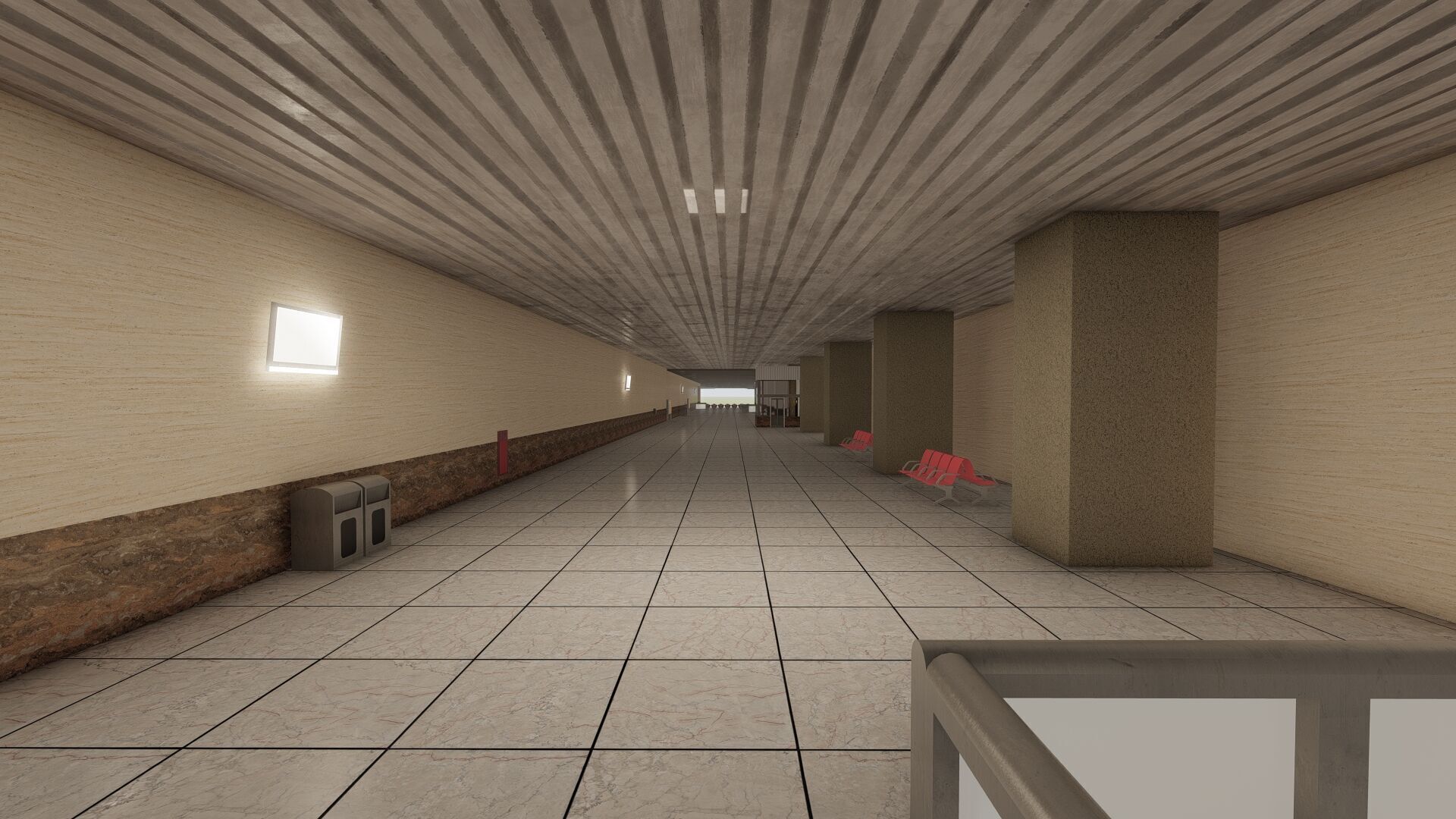 MULTILEVEL METRO STATION 3D model_24