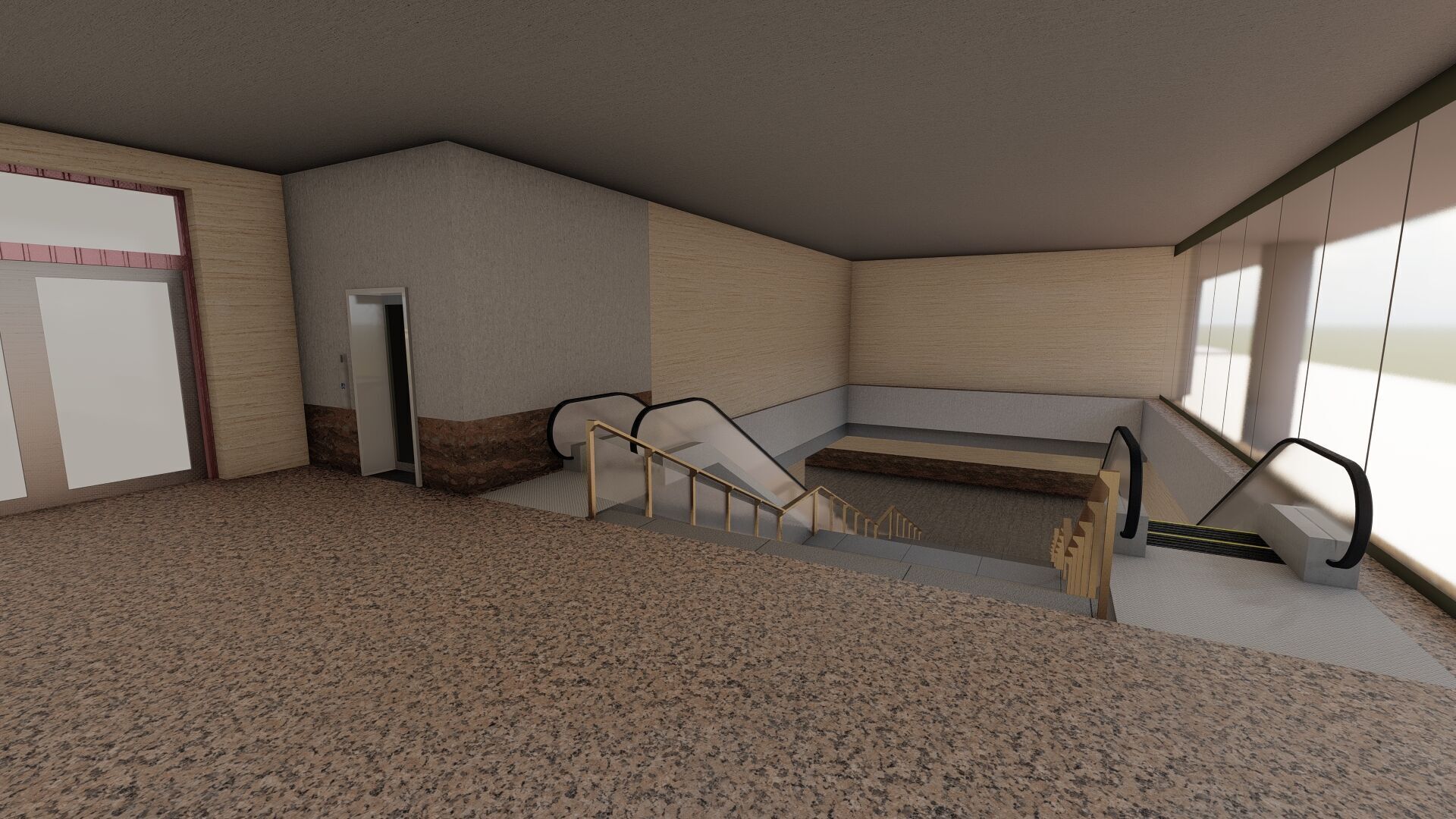 MULTILEVEL METRO STATION 3D model_48