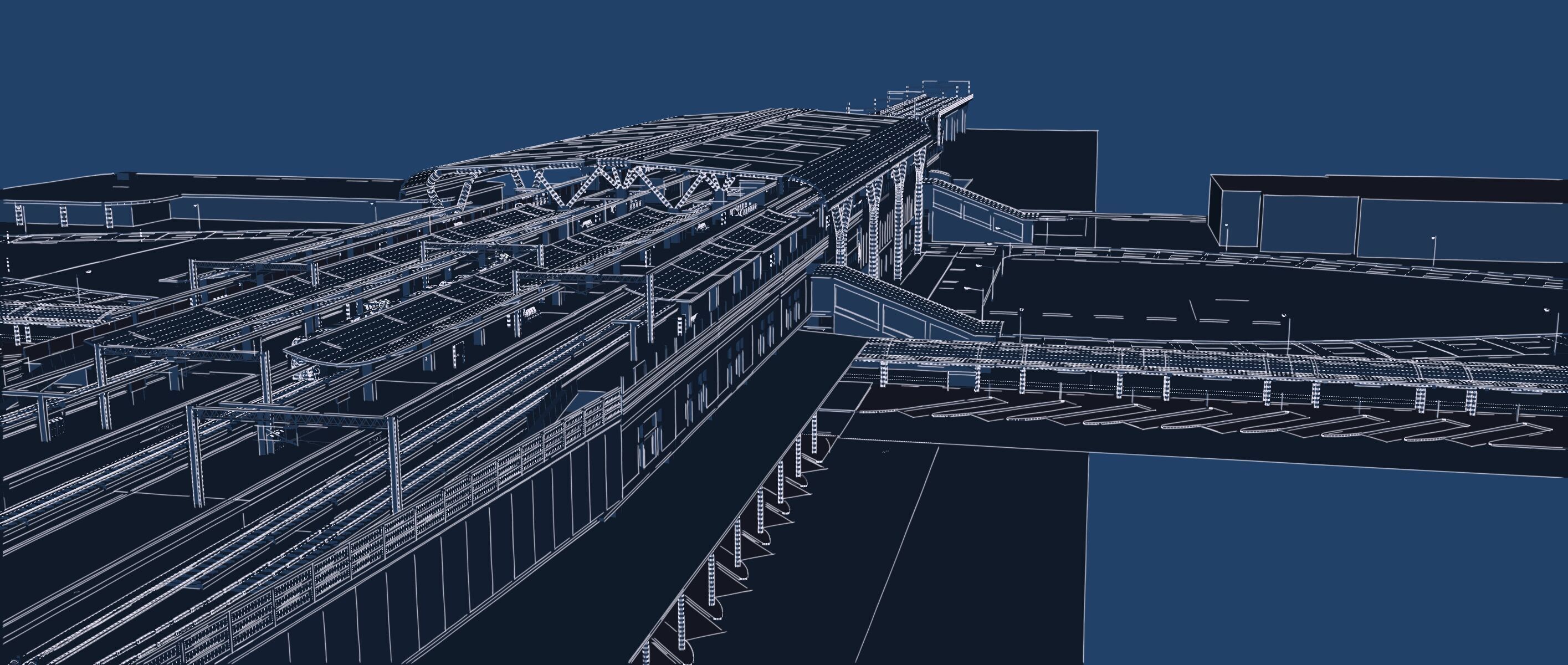 MULTILEVEL METRO STATION 3D model_62