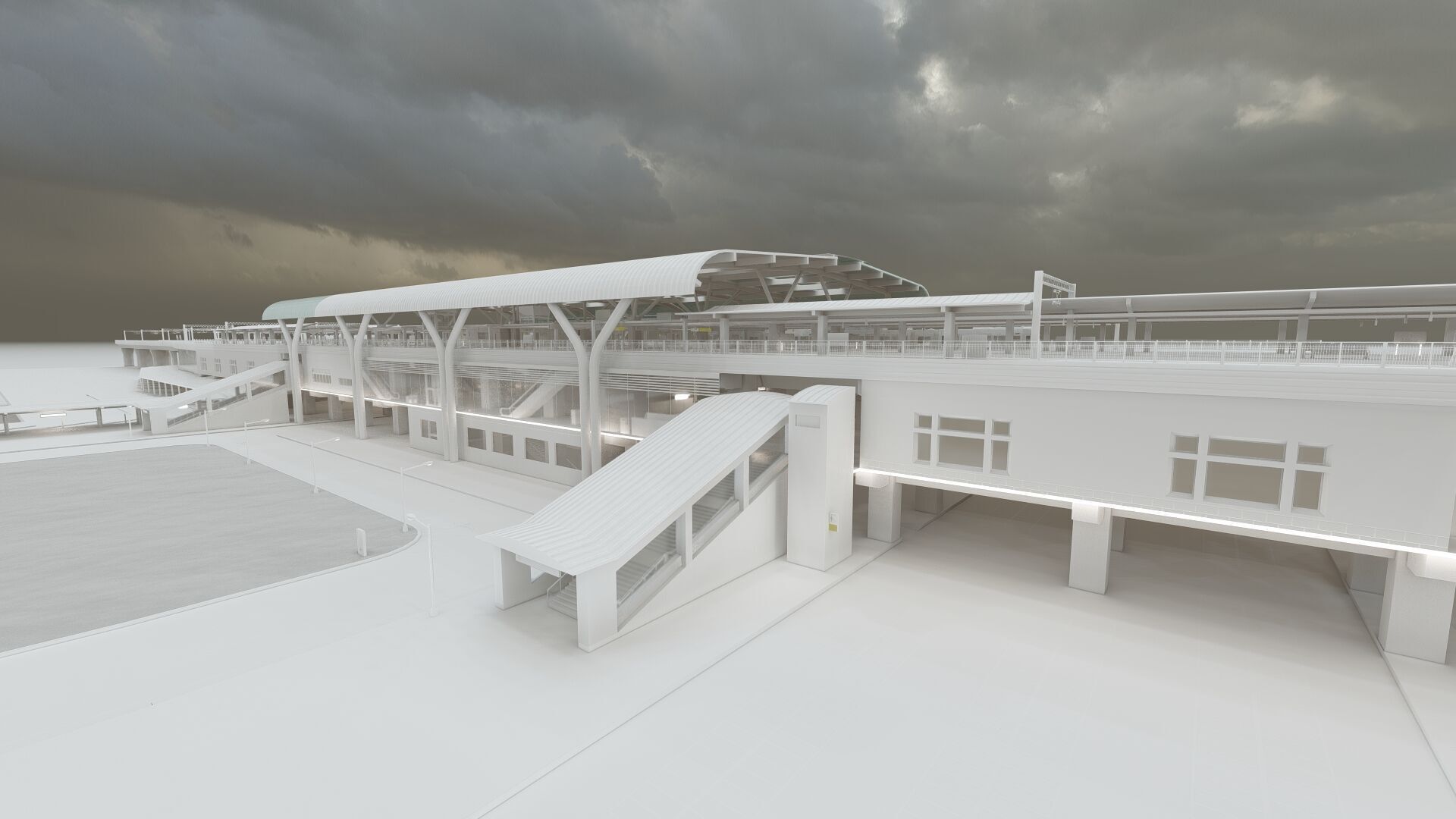 MULTILEVEL METRO STATION 3D model_57