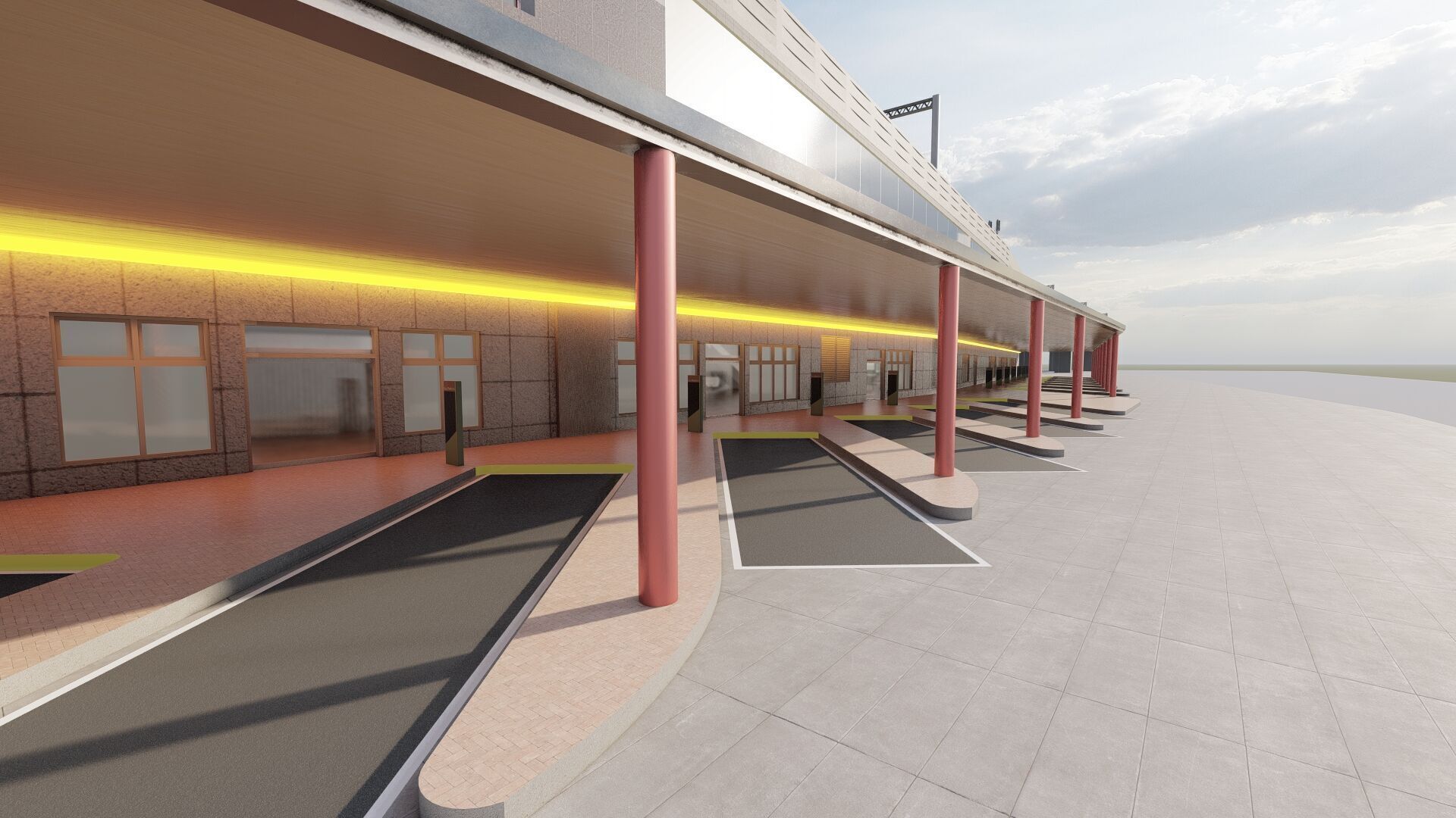 MULTILEVEL METRO STATION 3D model_43