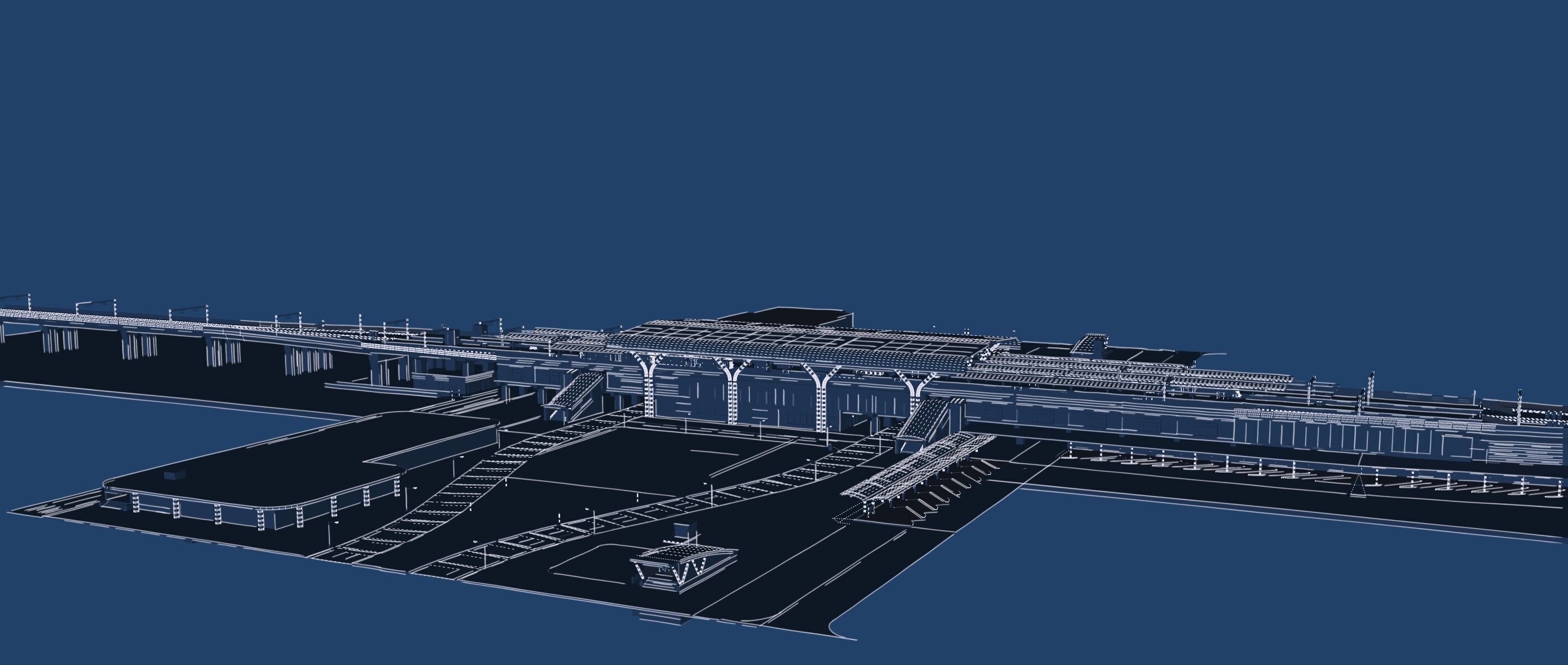 MULTILEVEL METRO STATION 3D model_60