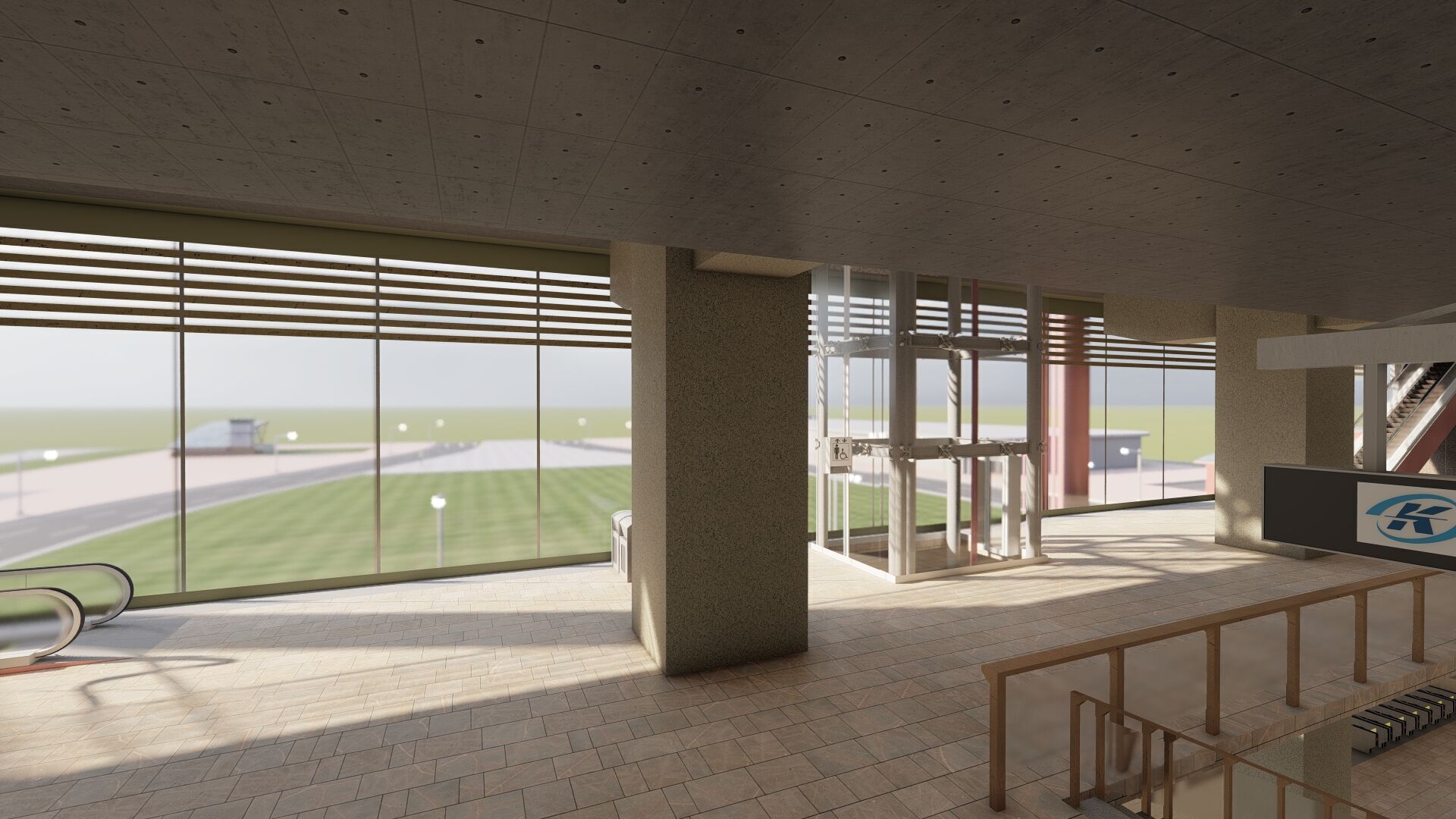 MULTILEVEL METRO STATION 3D model_29