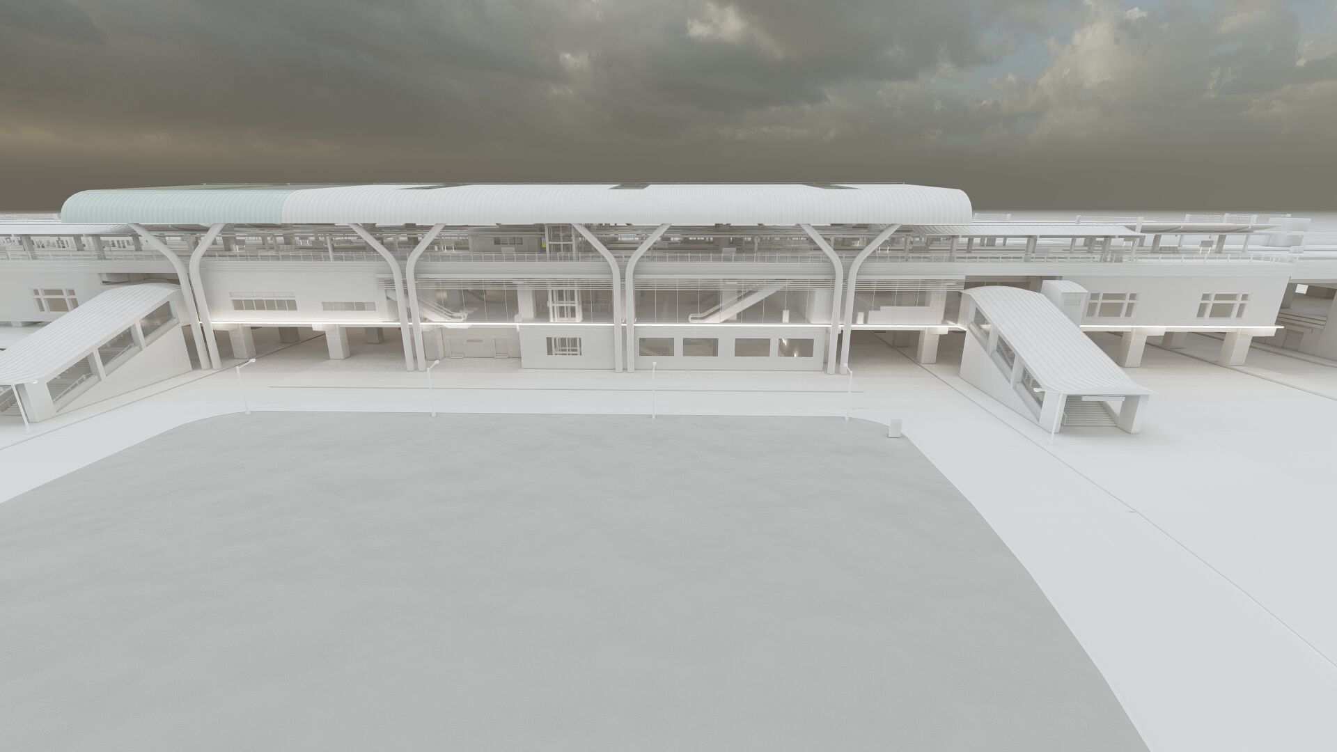 MULTILEVEL METRO STATION 3D model_56