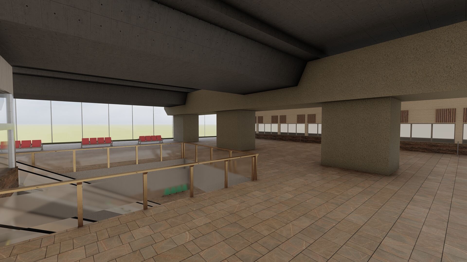 MULTILEVEL METRO STATION 3D model_33