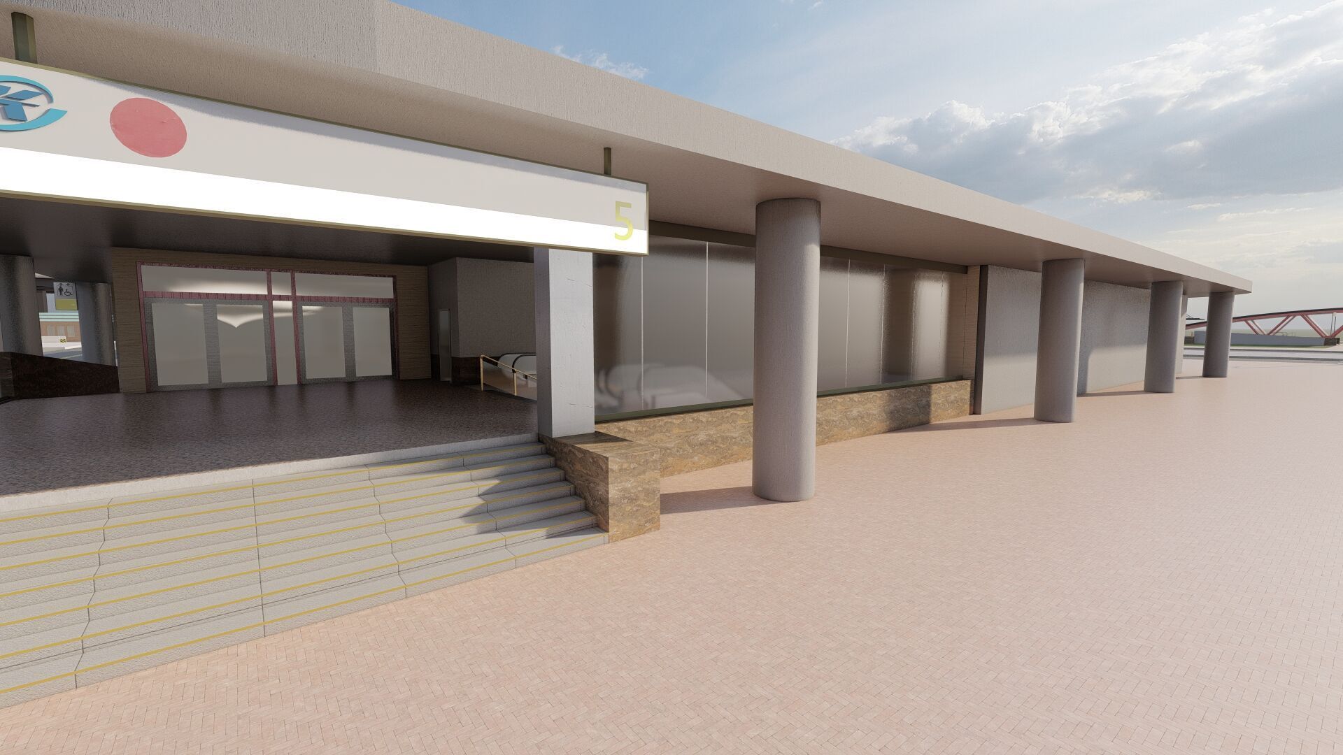 MULTILEVEL METRO STATION 3D model_47