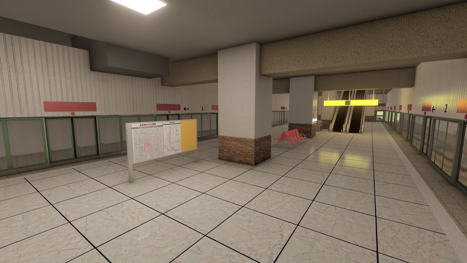 MULTILEVEL METRO STATION 3D model_18