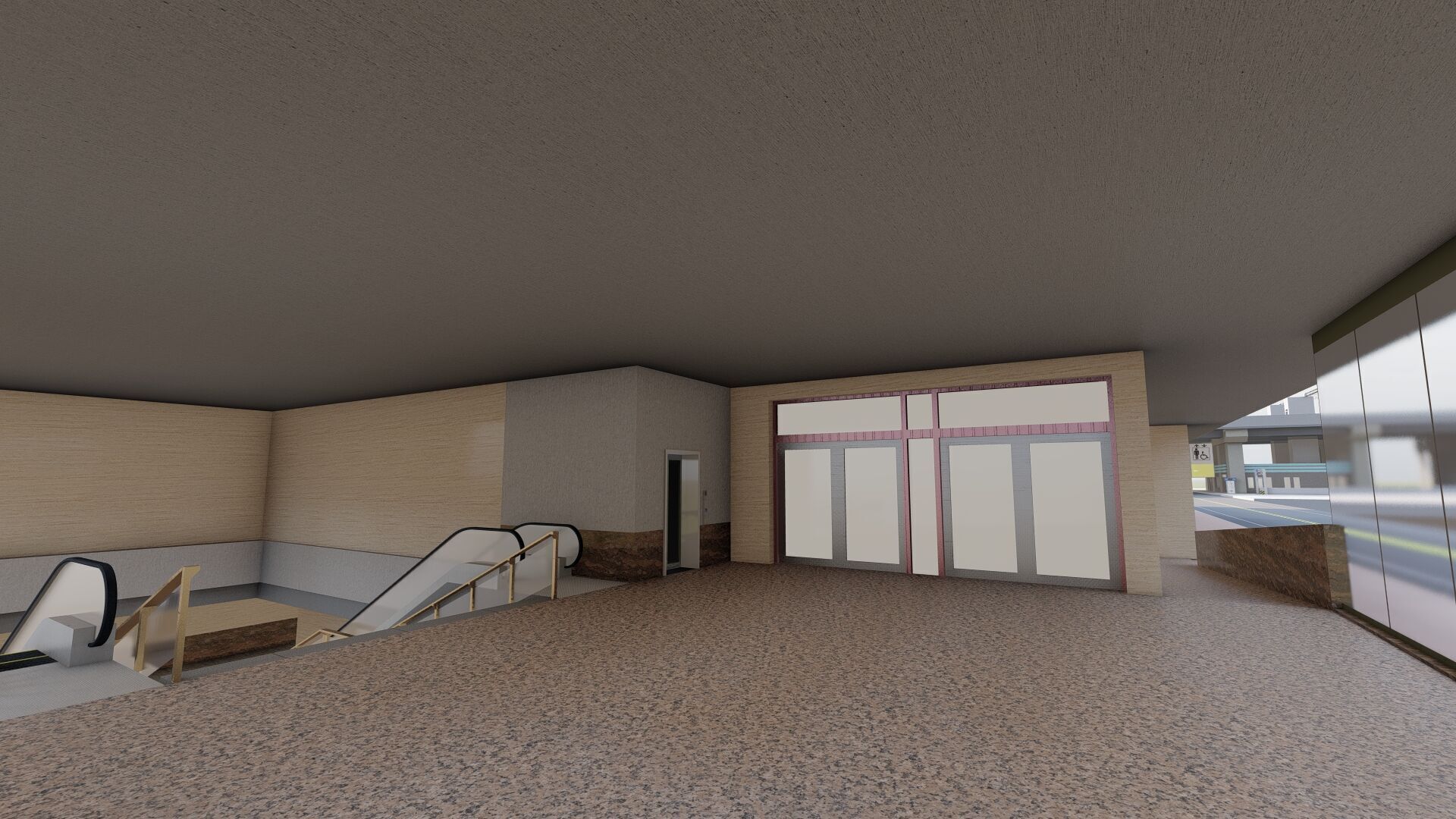 MULTILEVEL METRO STATION 3D model_50