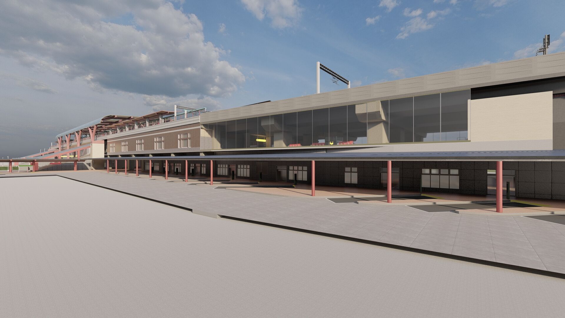 MULTILEVEL METRO STATION 3D model_9