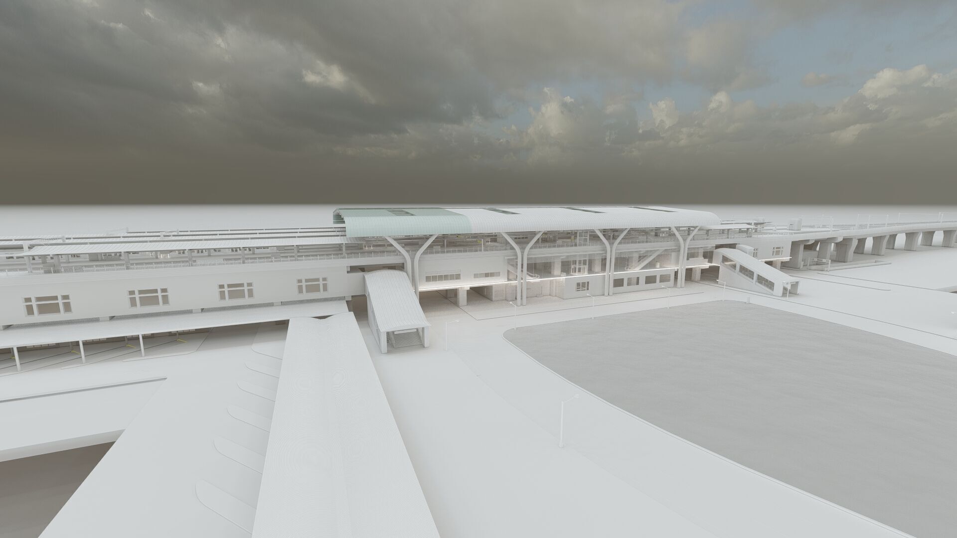 MULTILEVEL METRO STATION 3D model_55