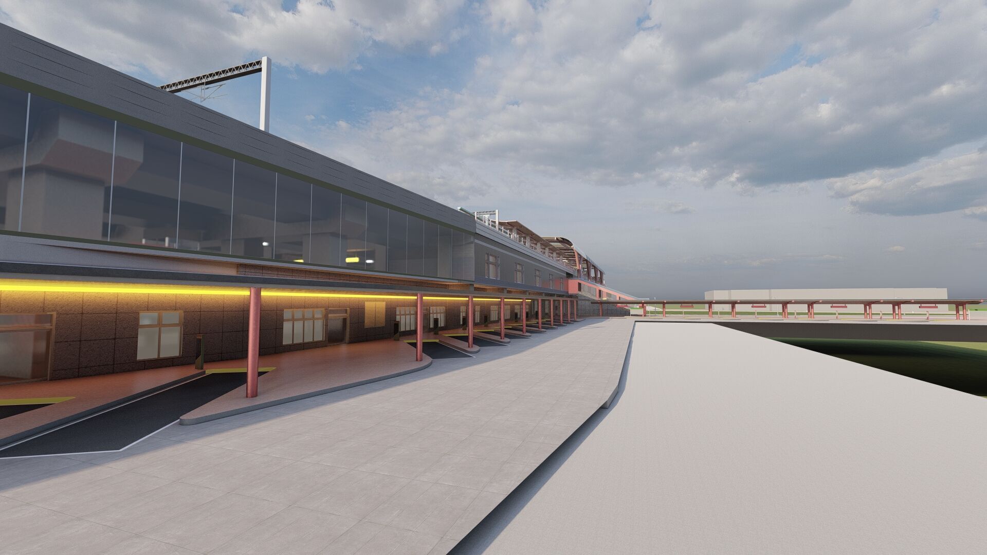 MULTILEVEL METRO STATION 3D model_10