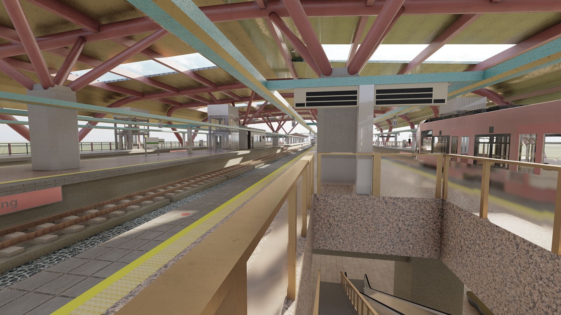 MULTILEVEL METRO STATION 3D model_36