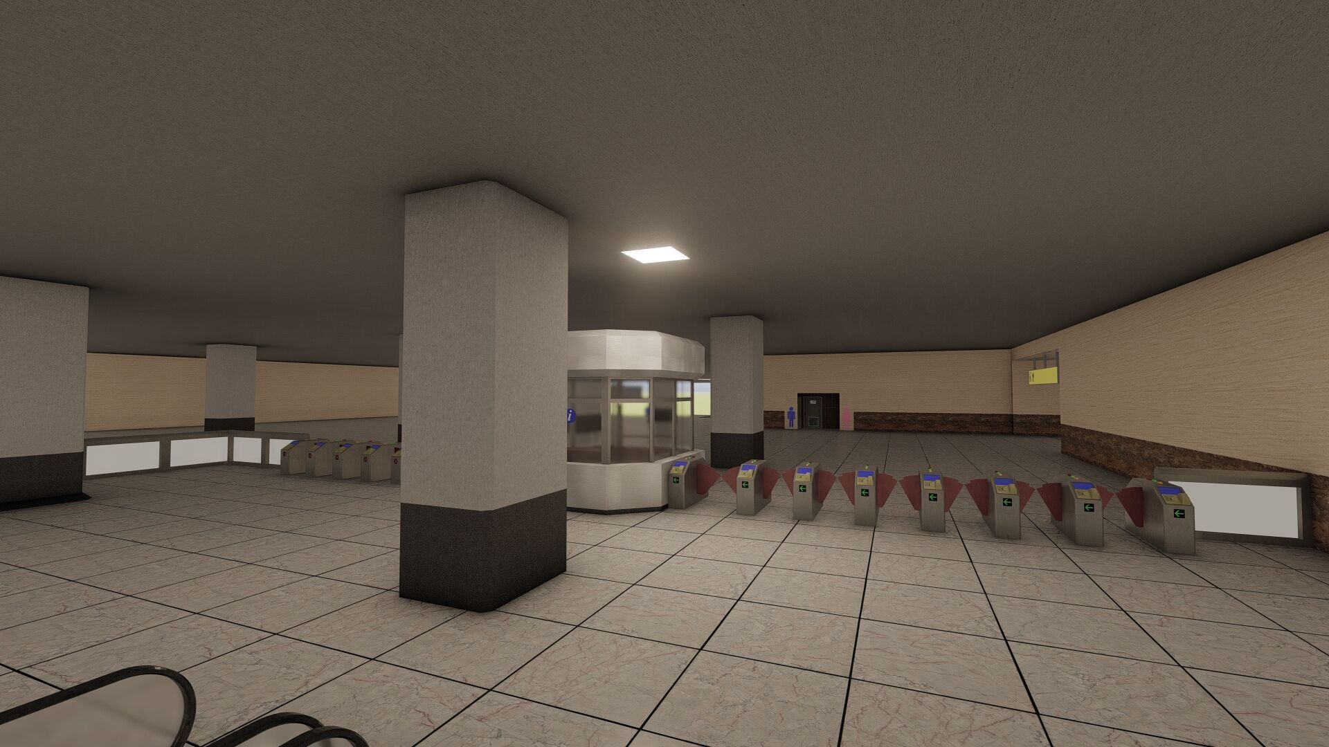 MULTILEVEL METRO STATION 3D model_23