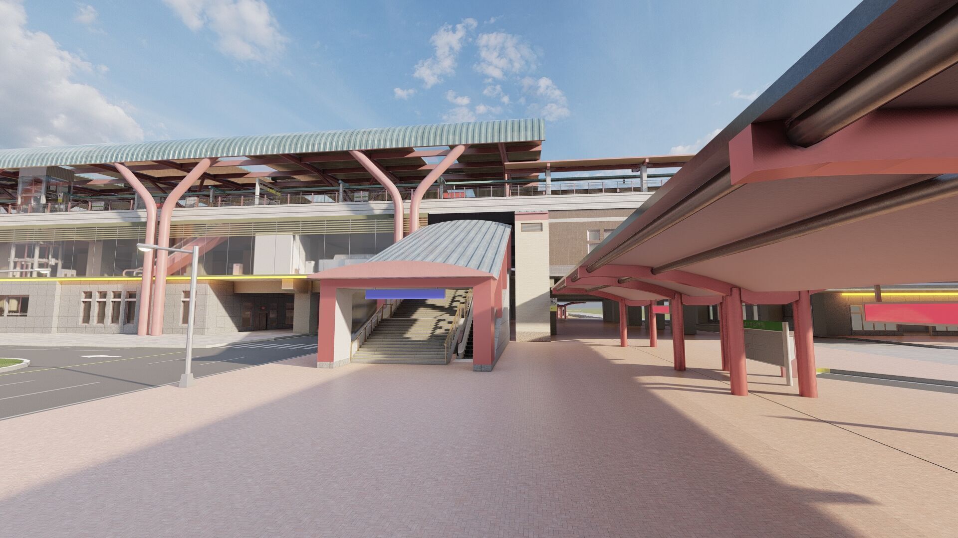 MULTILEVEL METRO STATION 3D model_8