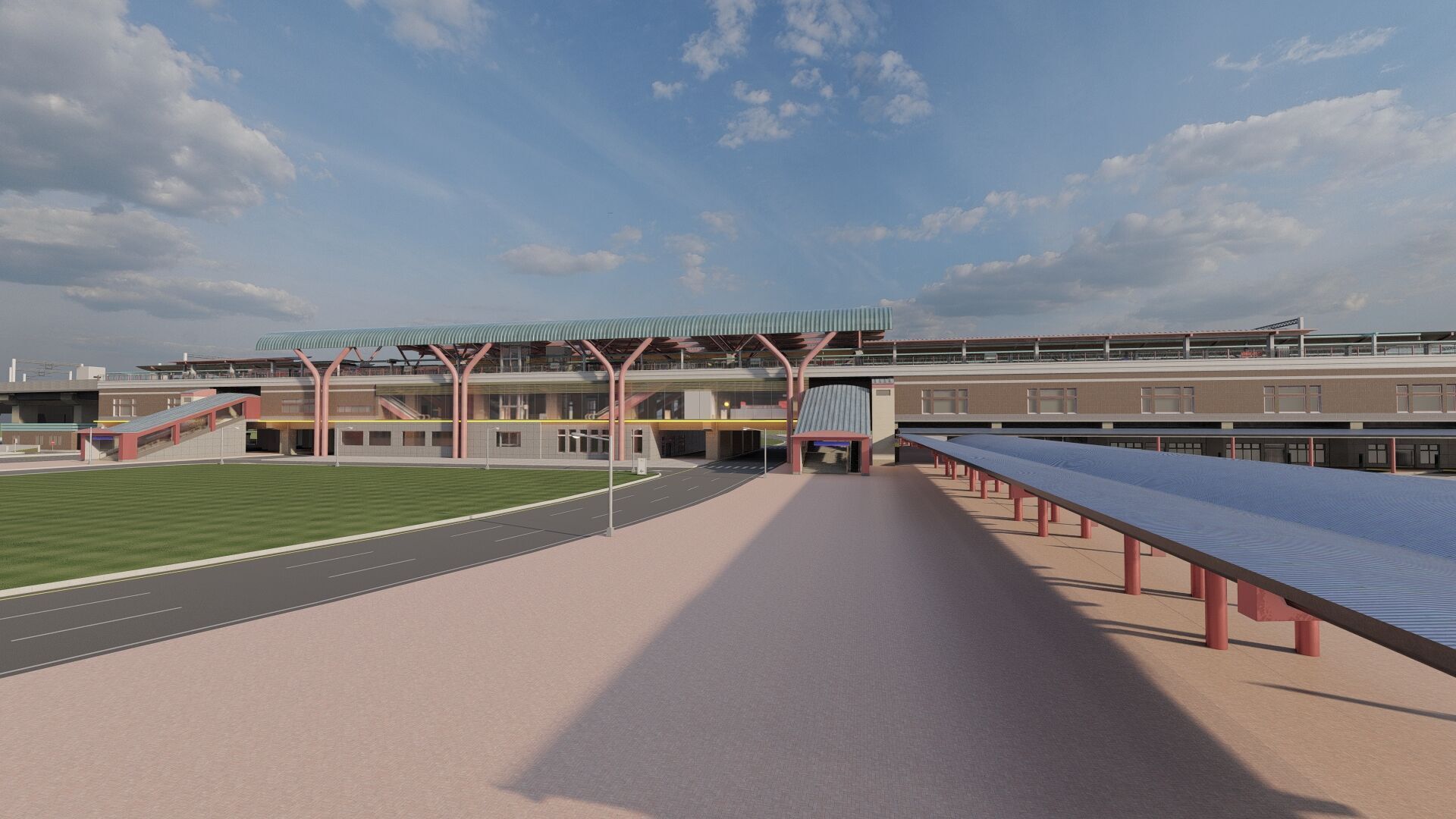 MULTILEVEL METRO STATION 3D model_7