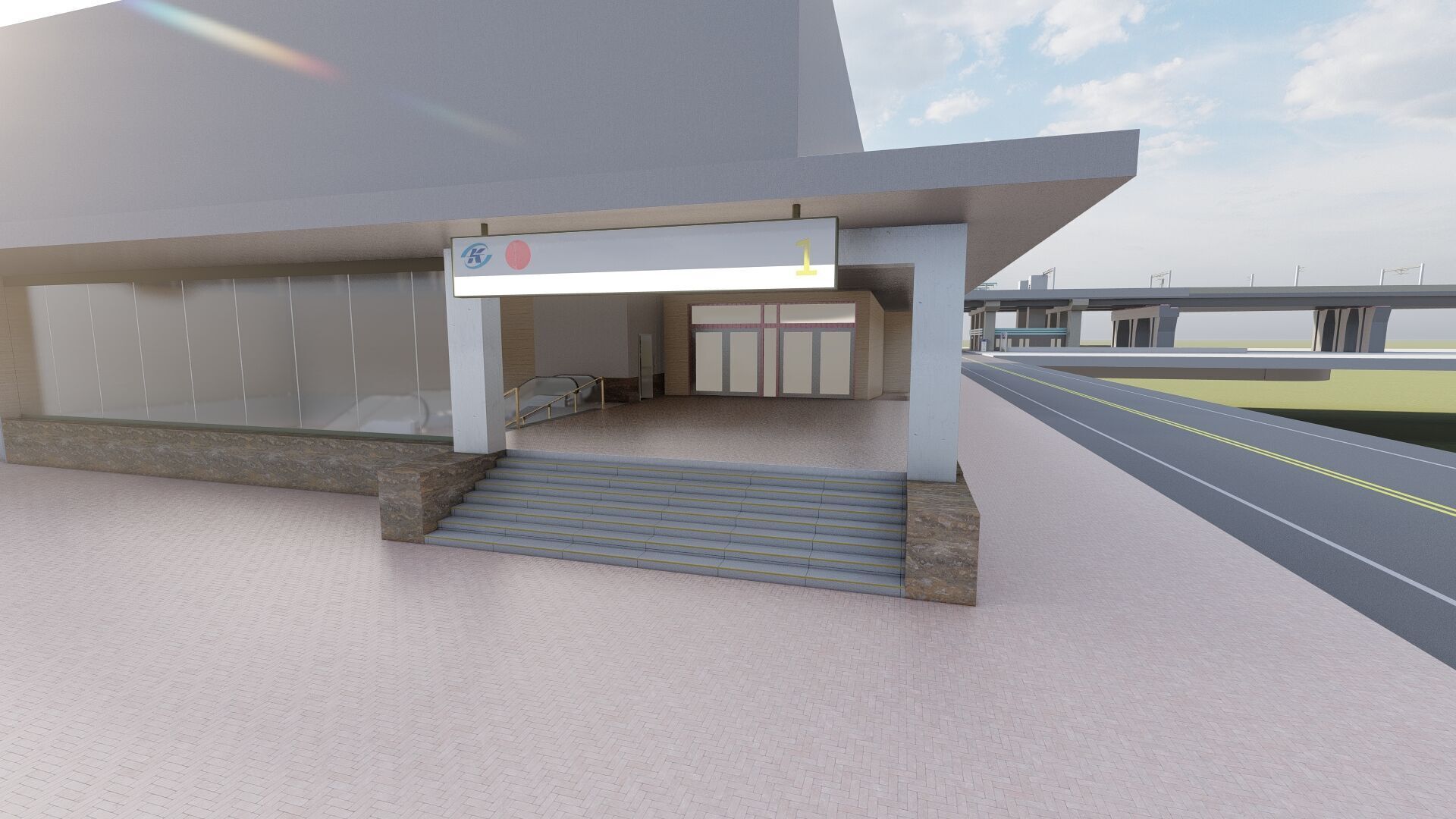 MULTILEVEL METRO STATION 3D model_49