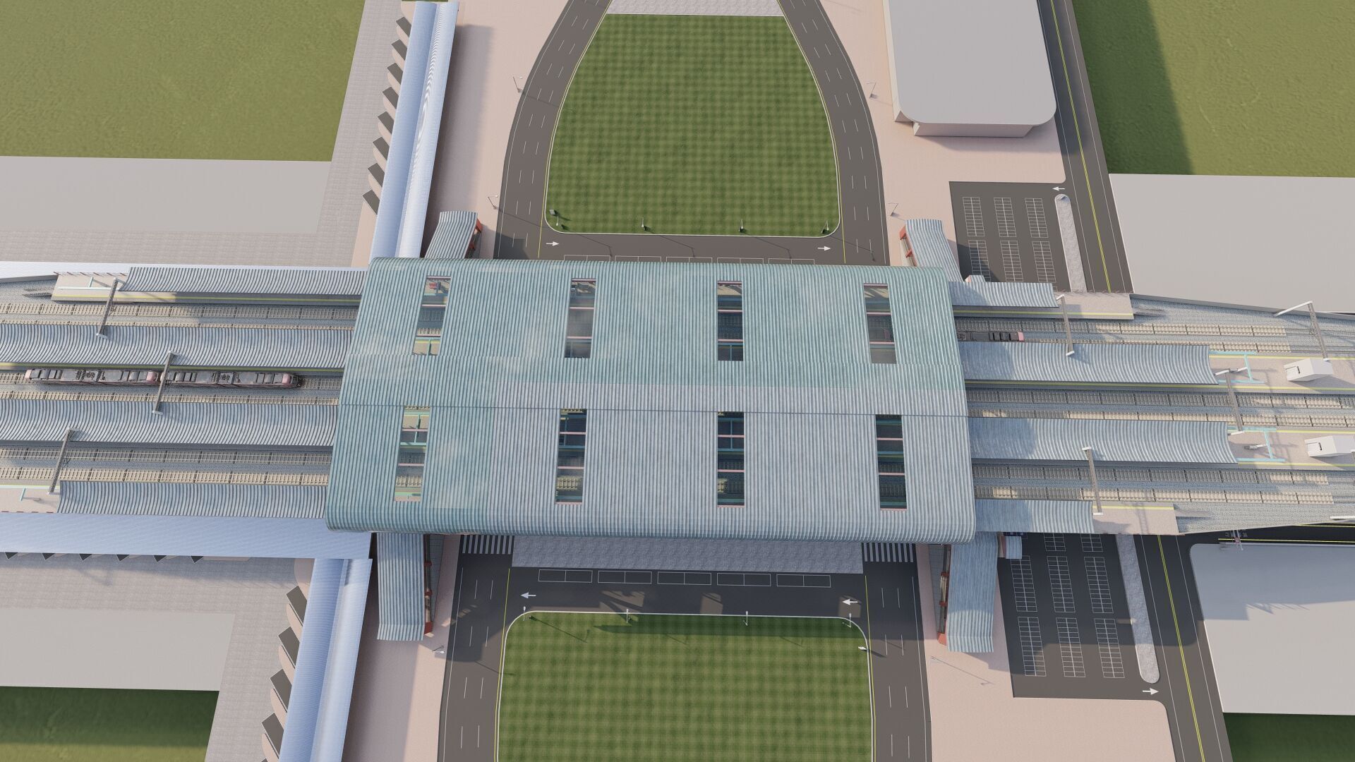 MULTILEVEL METRO STATION 3D model_53