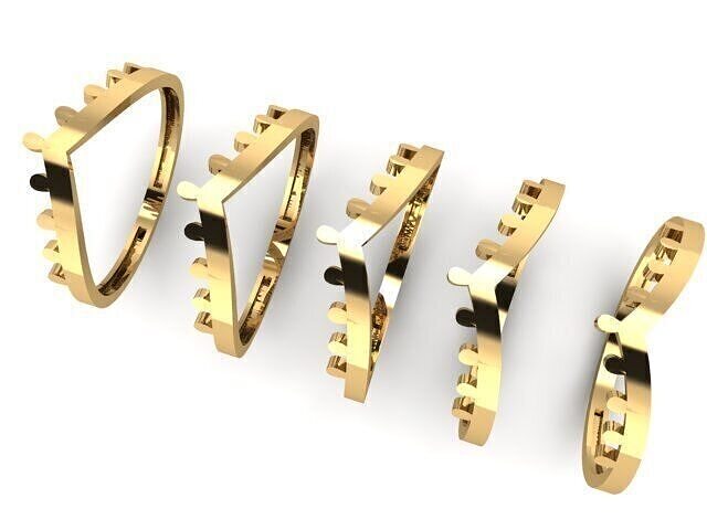Gold Ring Jewelry  Ring stl 3dm 3dprintmodel 3D print model