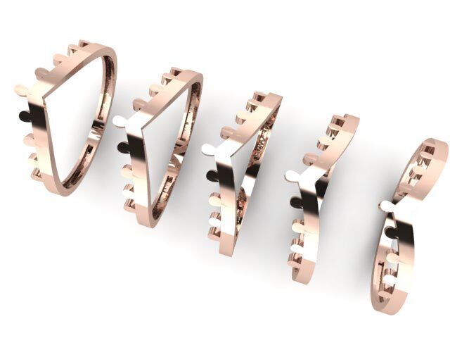 Gold Ring Jewelry  Ring stl 3dm 3dprintmodel 3D print model_2