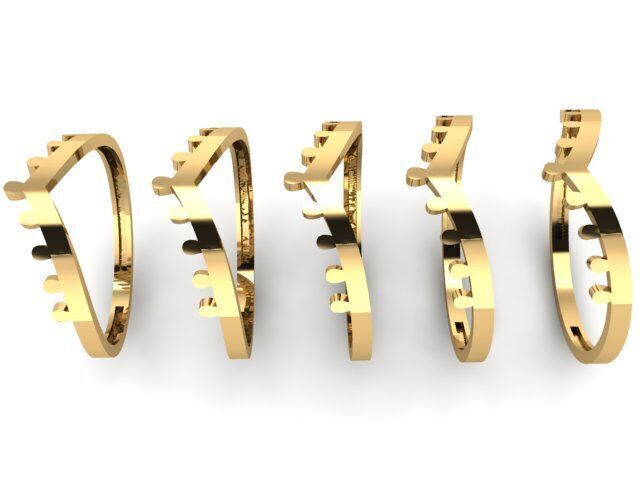 Gold Ring Jewelry  Ring stl 3dm 3dprintmodel 3D print model_3