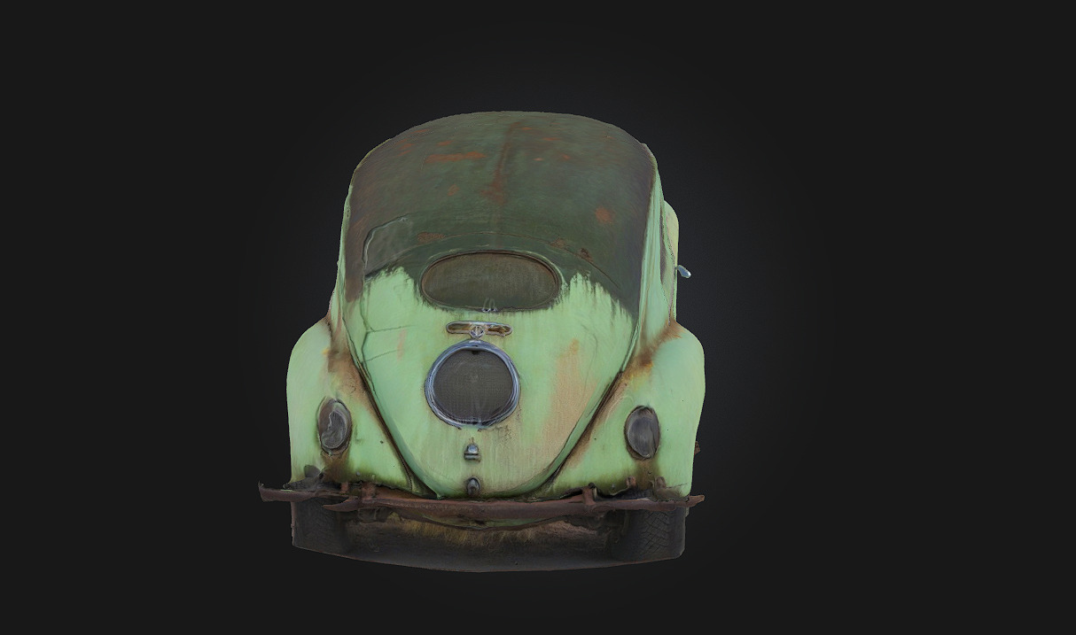 Vintage Beetle  Timeless Charm on Four Wheels 3D model_5