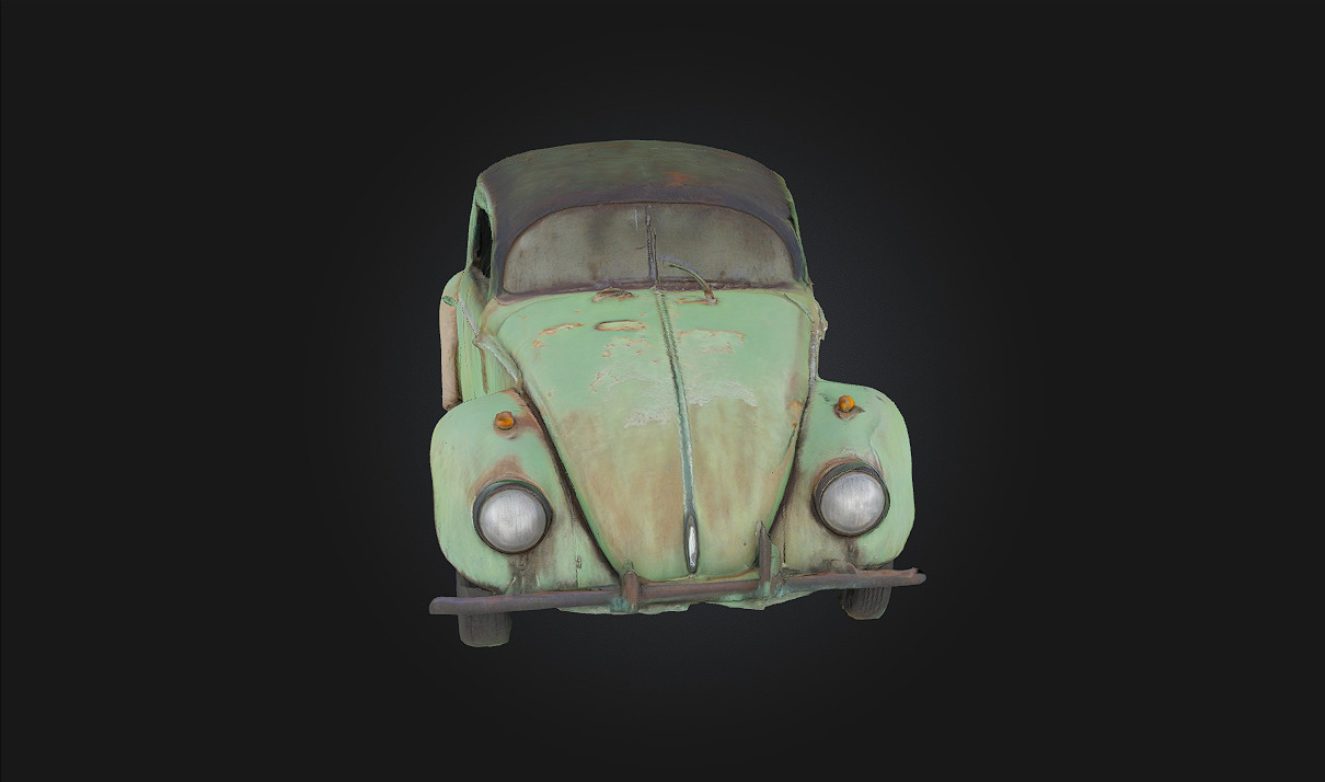 Vintage Beetle  Timeless Charm on Four Wheels 3D model_2