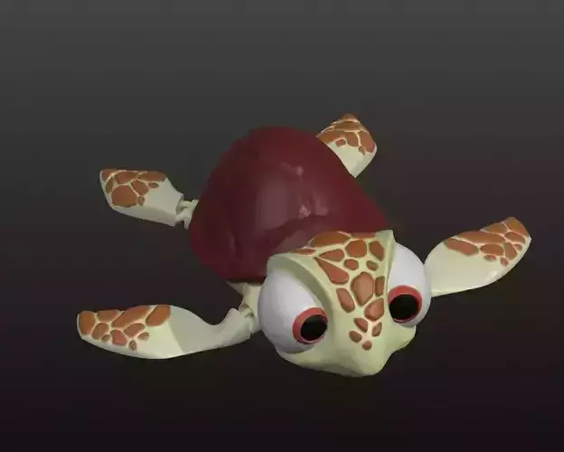 FLEXI TURTLE - FINDING NEMO 3D PRINT 3D print model