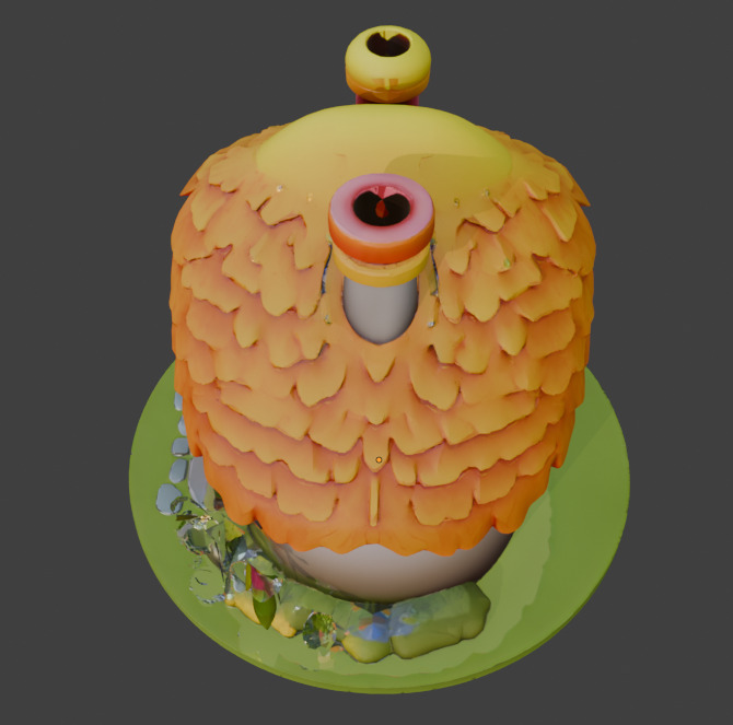 Fairy Tale House Stylized Game Ready 3D Model with PBR Materials Low-poly 3D model_13