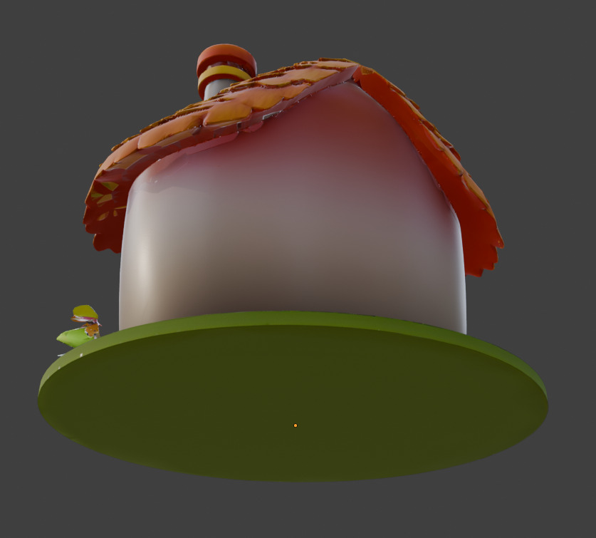 Fairy Tale House Stylized Game Ready 3D Model with PBR Materials Low-poly 3D model_6