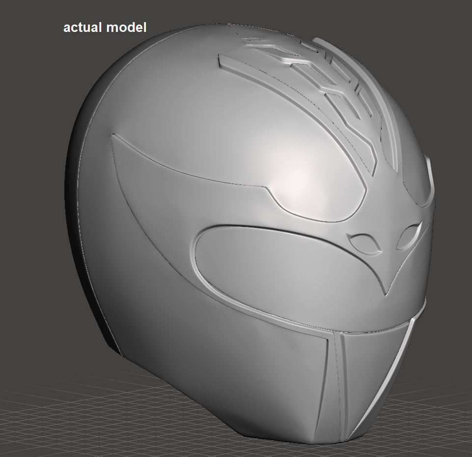 Power Rangers Dai Pink Ranger helmet 3D print model_5
